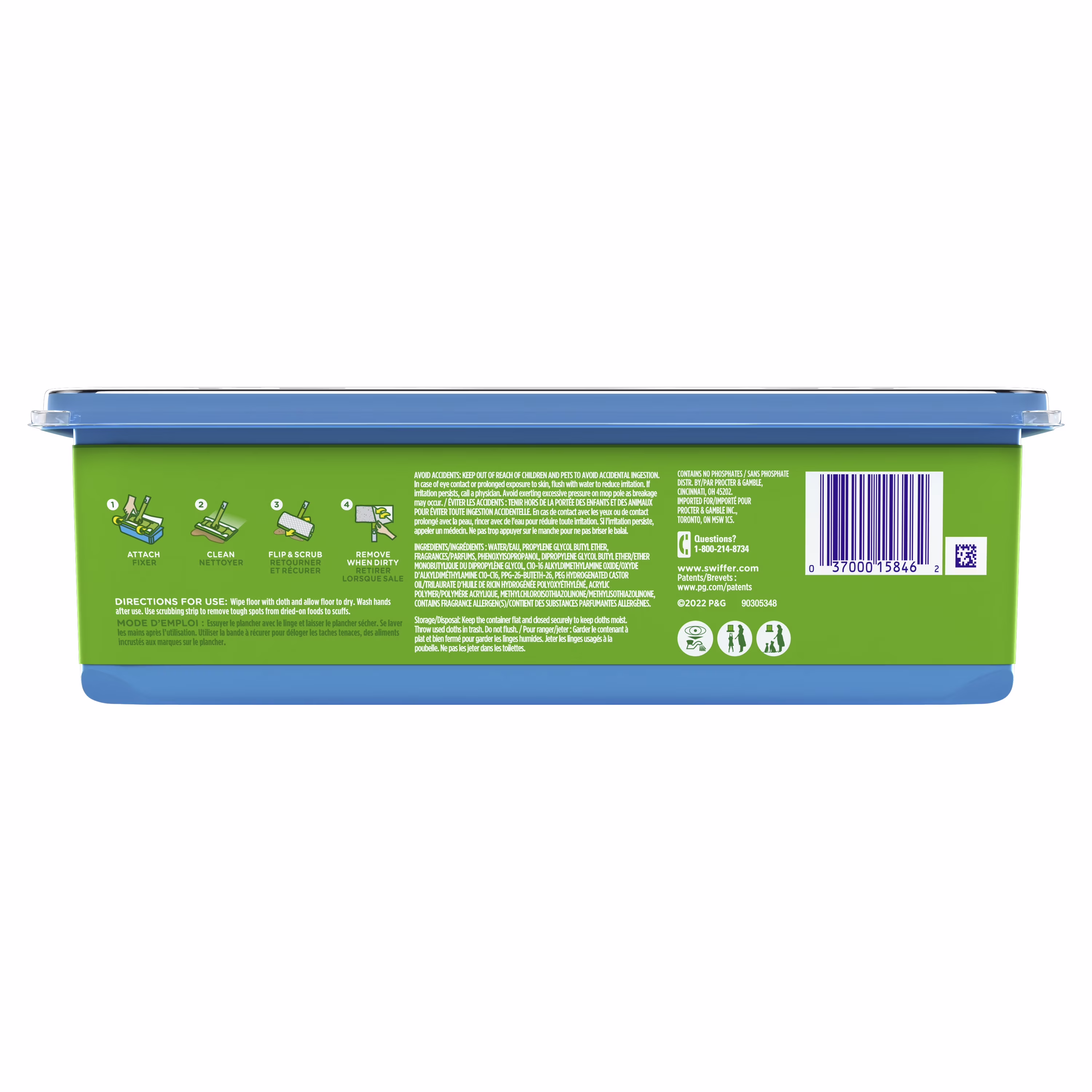 Swiffer Sweeper Wet Mopping Cloths, Lavender Scent (Lavender, 24 Count) Lqs6w