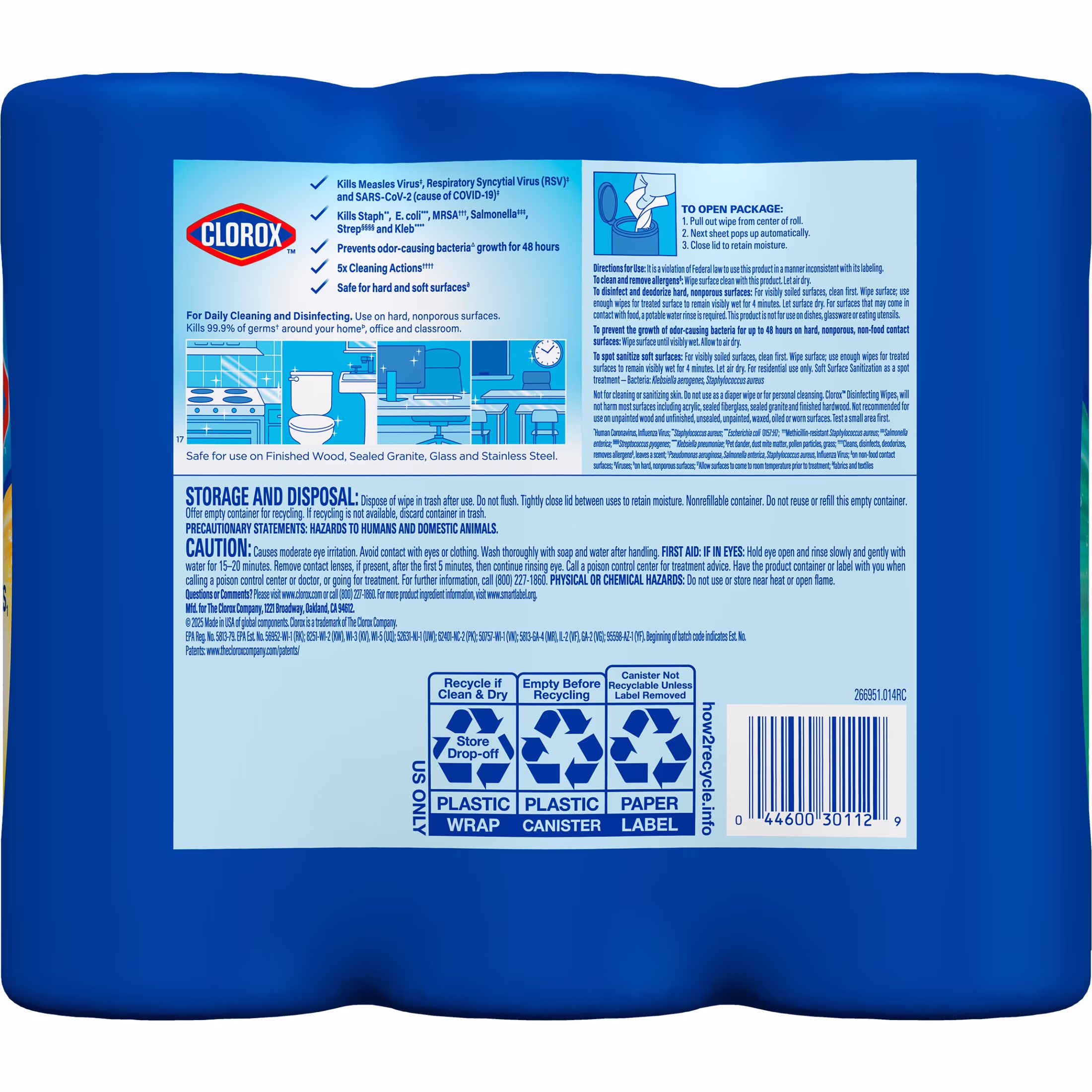 Clorox Disinfecting Cleaning Wipes Variety Pack (Fresh Scent and Crisp Lemon, 105 Count) bbW4p