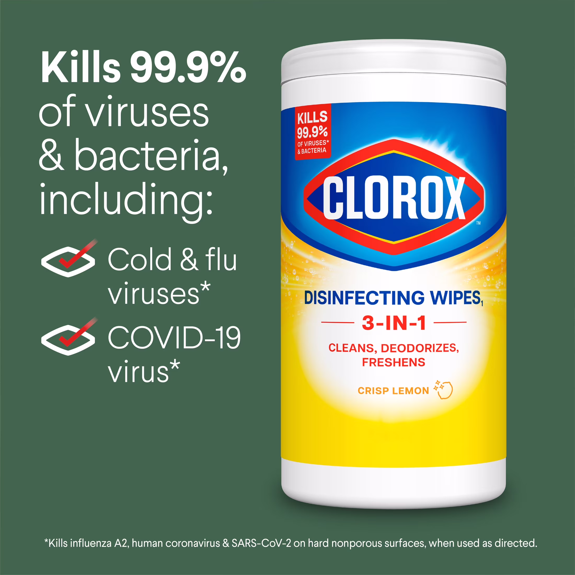 Clorox Disinfecting Cleaning Wipes Variety Pack (Fresh Scent and Crisp Lemon, 105 Count) bbW4p