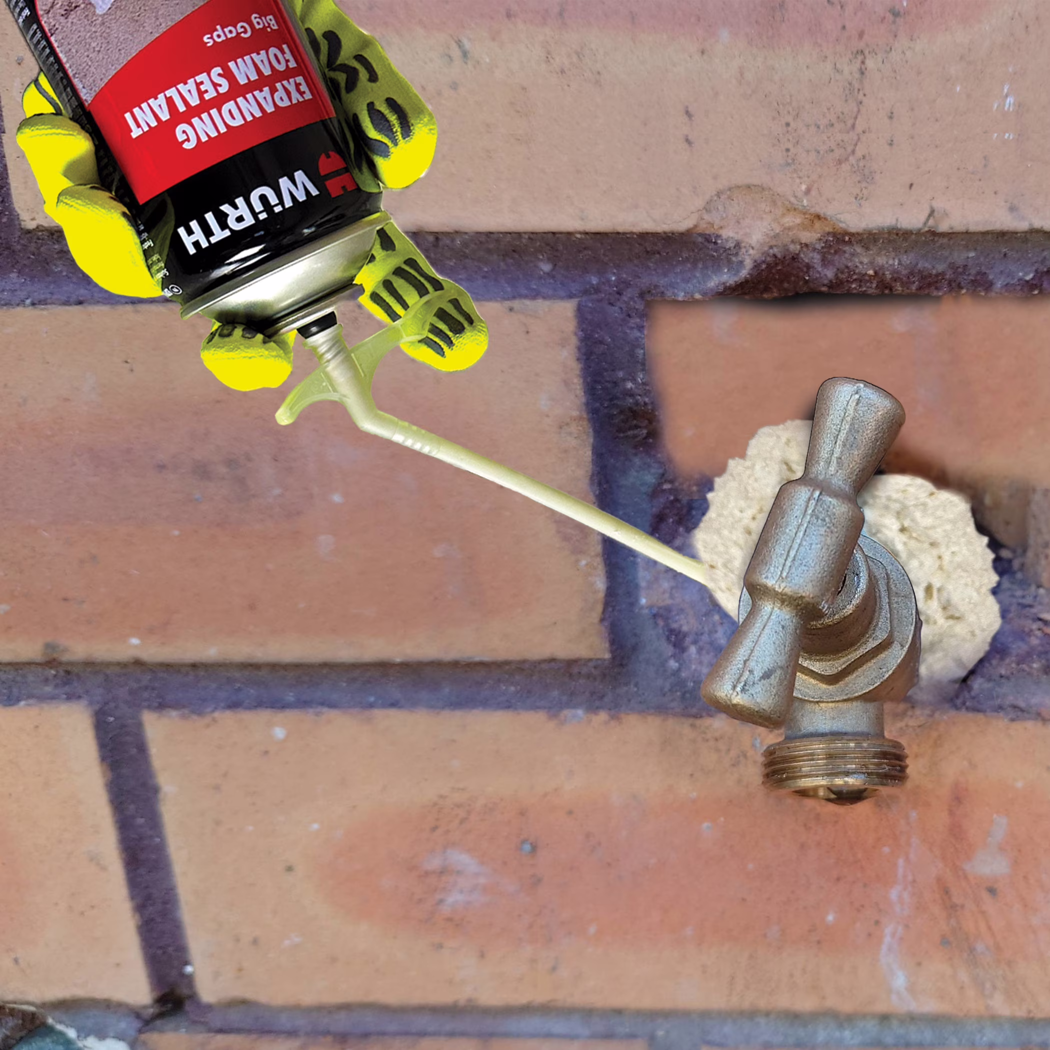 WΓΌrth Expanding Foam Sealant for Large Gaps and Cracks (White, 12 oz) LEOe4 - Image 2