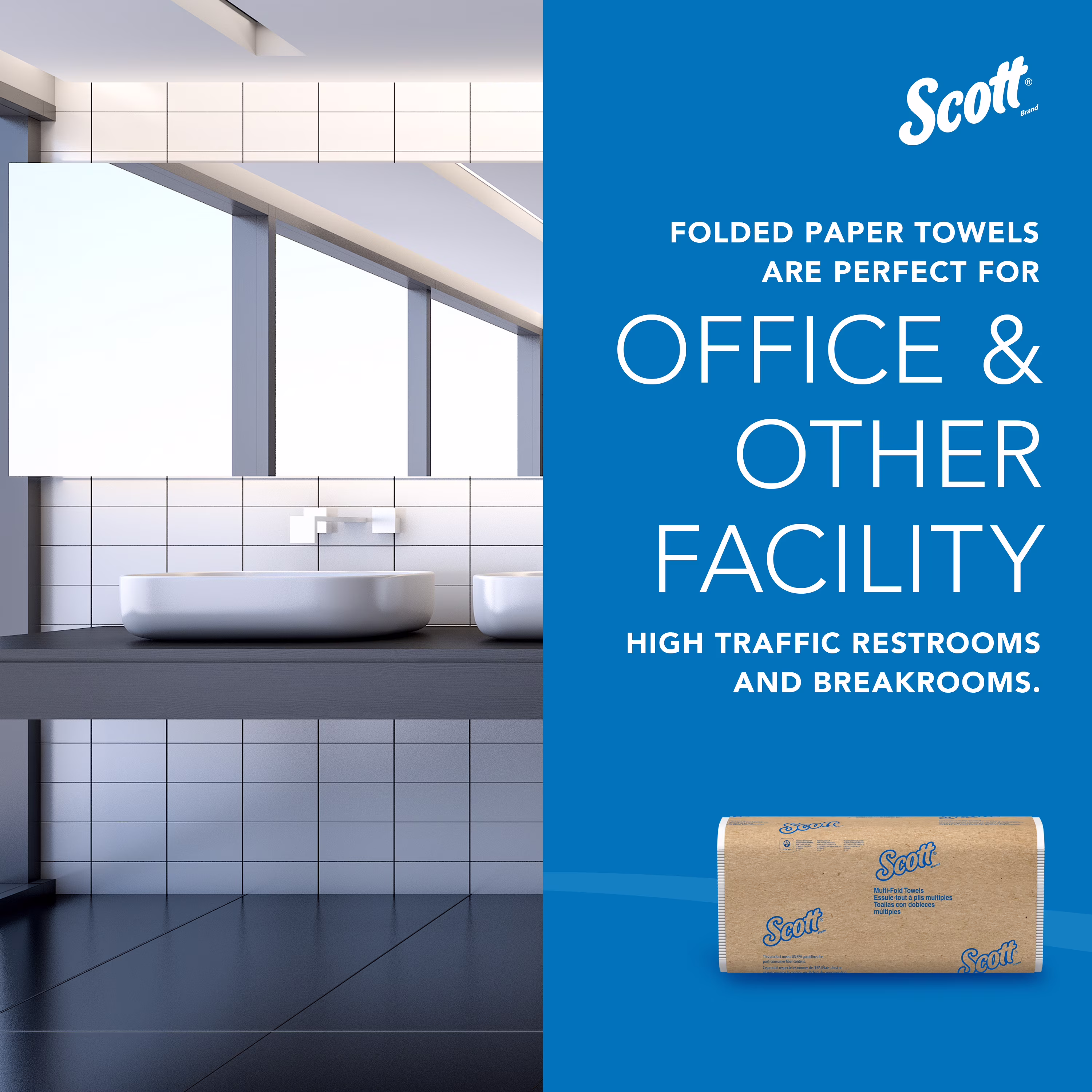 Scott Professional Universal Multifold Paper Towels (White, 4,000 Sheets Total) yL3c1 - Image 6