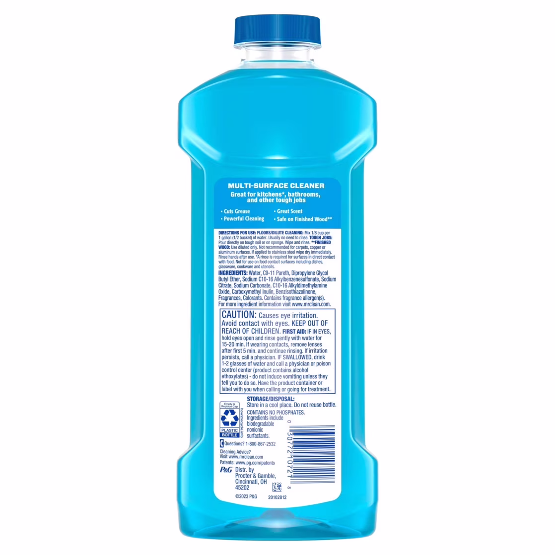 Mr. Clean Multi-Surface All Purpose Cleaner, Concentrated Liquid Formula, Unstopables Fresh Scent (23 fl oz) cgNjf - Image 5