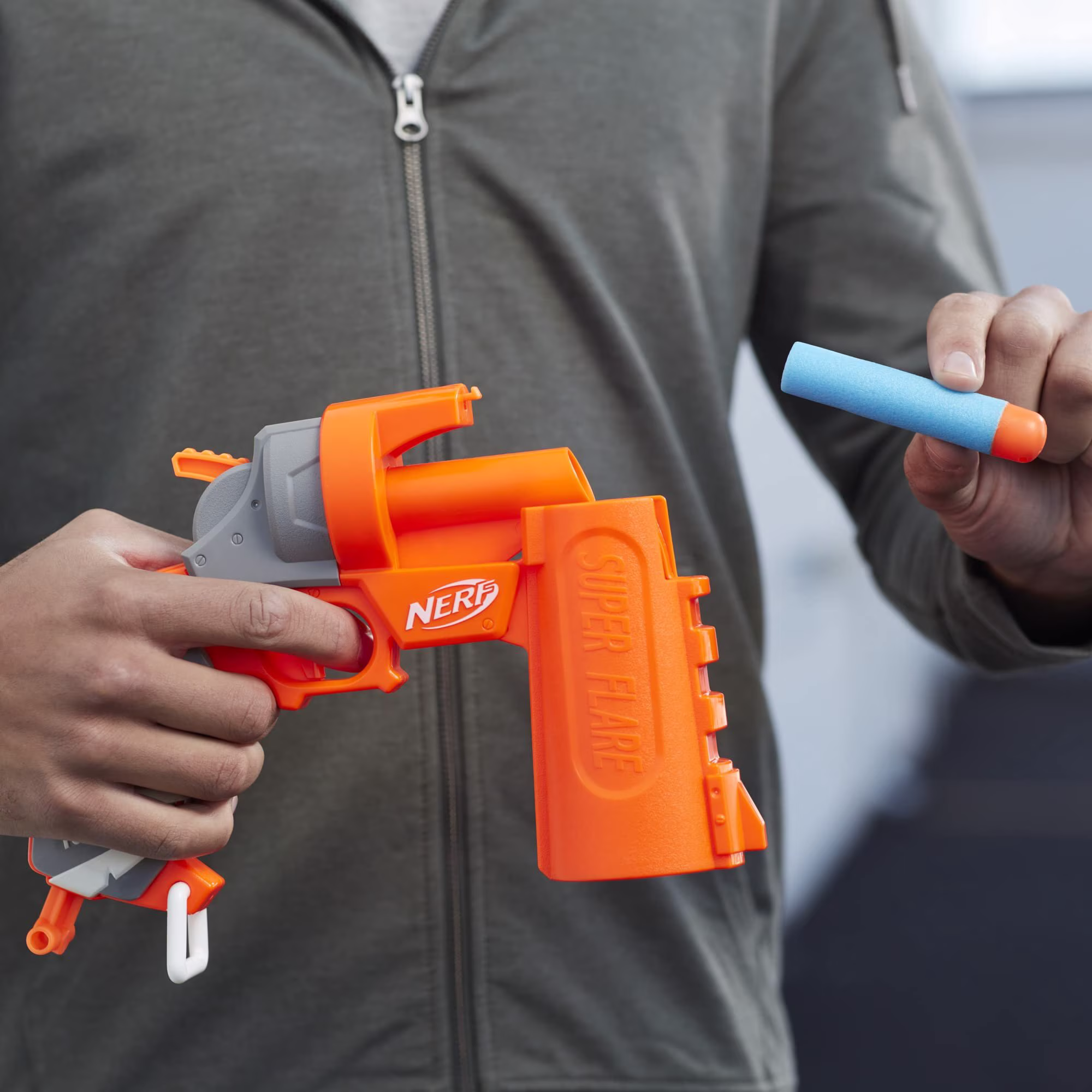 Nerf Fortnite Flare Dart Blaster with Break-Open Loading and 3 Mega Darts (One Size) FIpEs