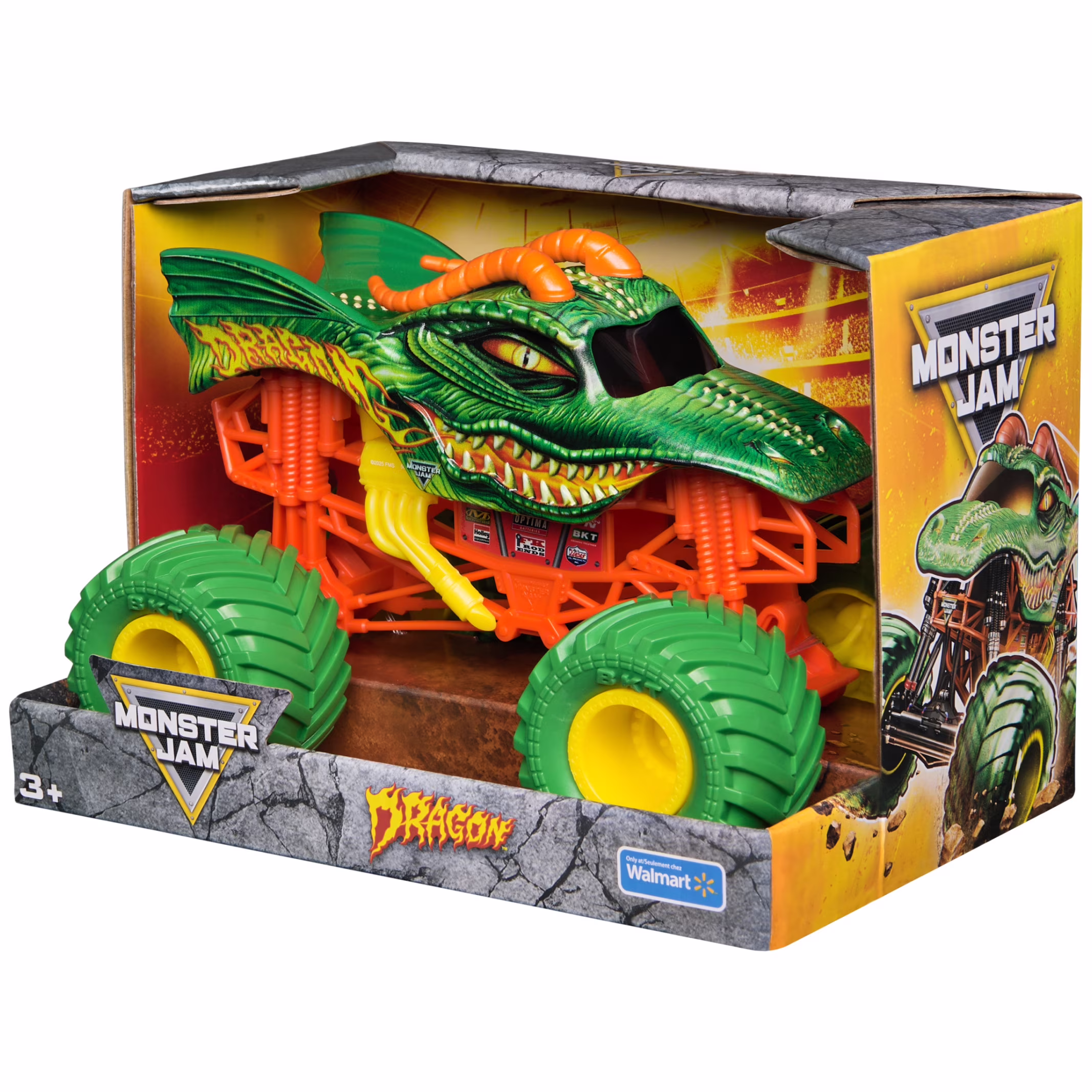 Monster Jam Official Dragon Monster Truck Die-Cast Vehicle (Blue, 1:24 Scale) dEeyZ