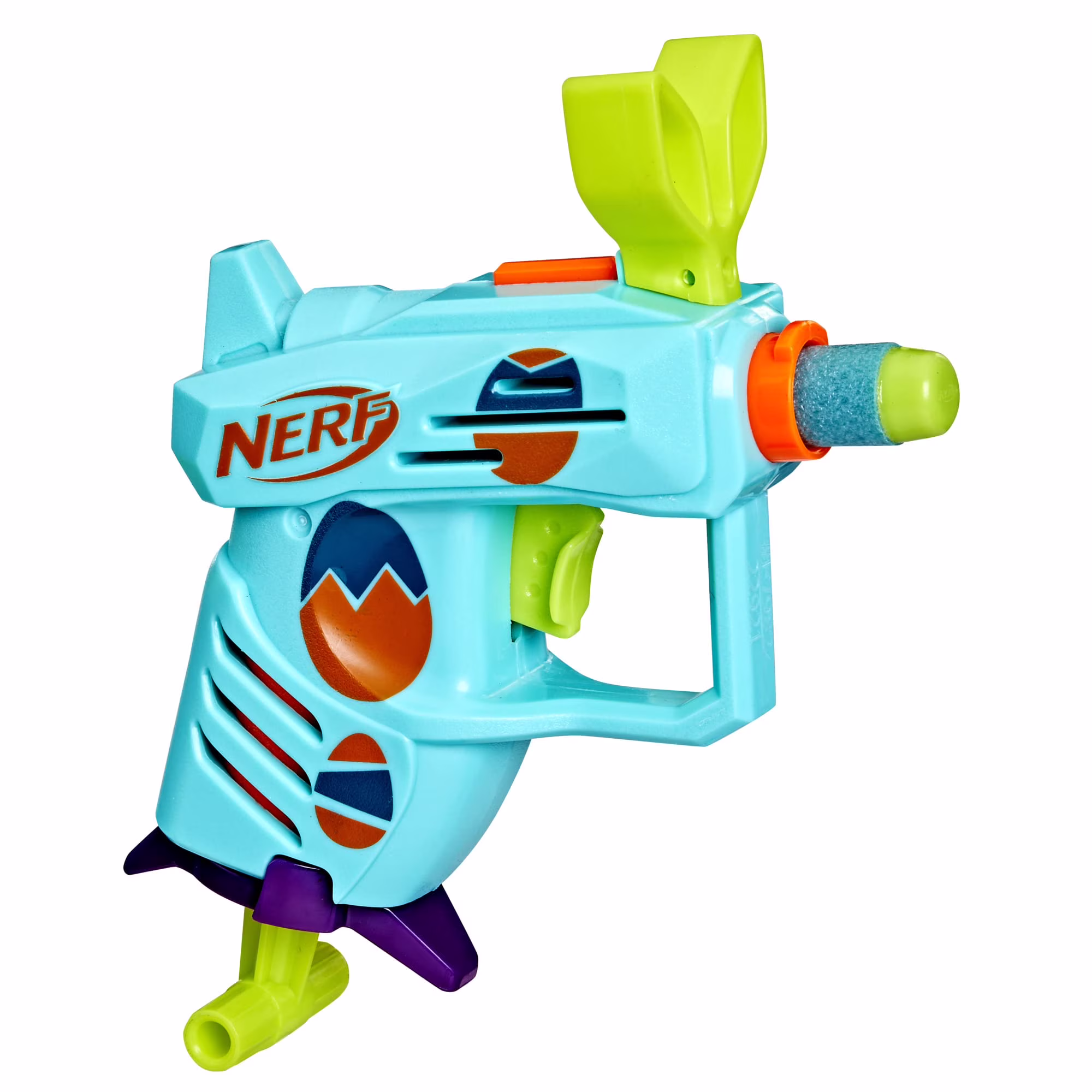 Nerf Elite 2.0 Egg Hunt Dart Blaster with 2 Official Foam Darts (Springtime Edition, 1 Blaster Set) TxZsU