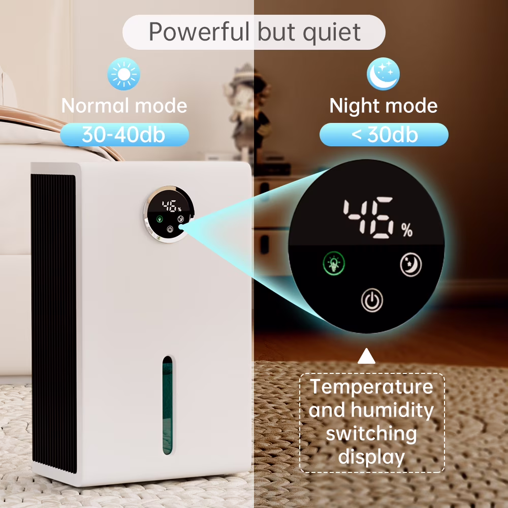 Topteng Dehumidifier for Home, Quiet Portable Air Dryer with LED Touch Screen and 7-Color Ambient Light (White, 120 oz) 4noDo - Image 11