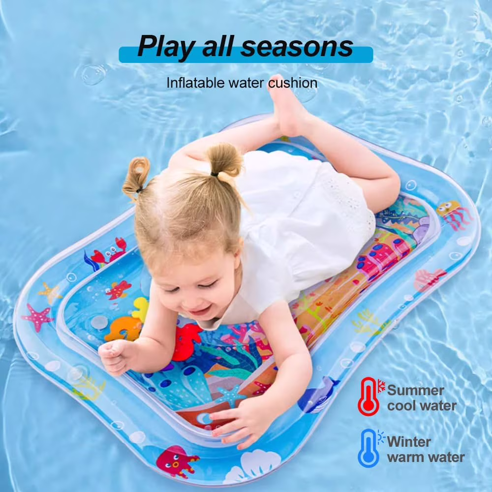 Lomyolo Cat Water Mat, Interactive Sensory Splash Play Pad for Indoor Cats (26 in x 20 in) 5hABs