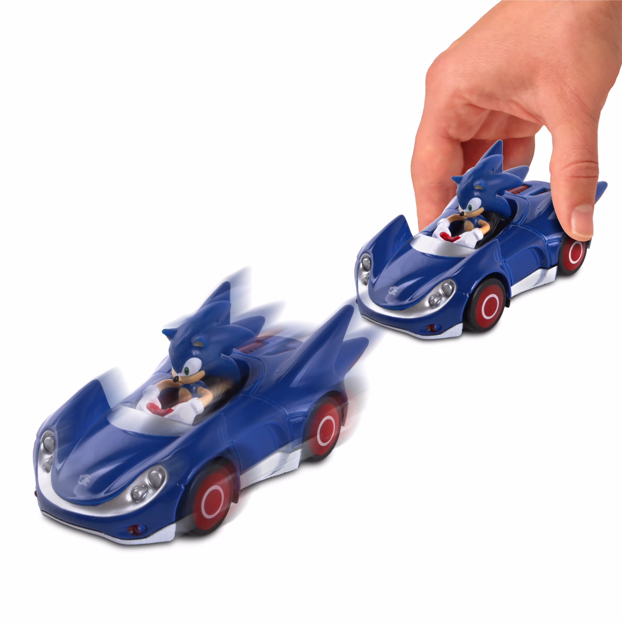 Sonic Speed Star Diecast Metal Car 1:64 Scale Collectible Vehicle (Blue, 3 in L) qKhzQ