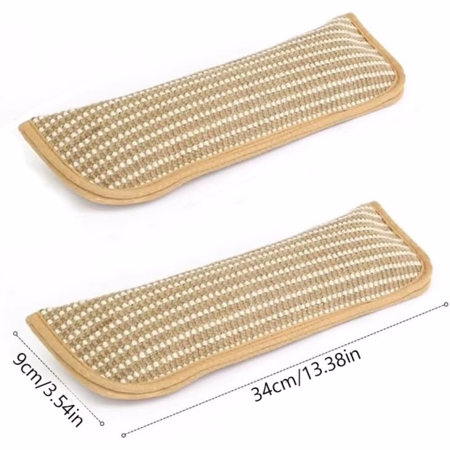 Alausala Catnip Kicker Toys for Indoor Cats, Sisal Scratching Pad, Bite Resistant Teething Toy (2 Pack, 13.4 in x 3.7 in) 30pJD - Image 5