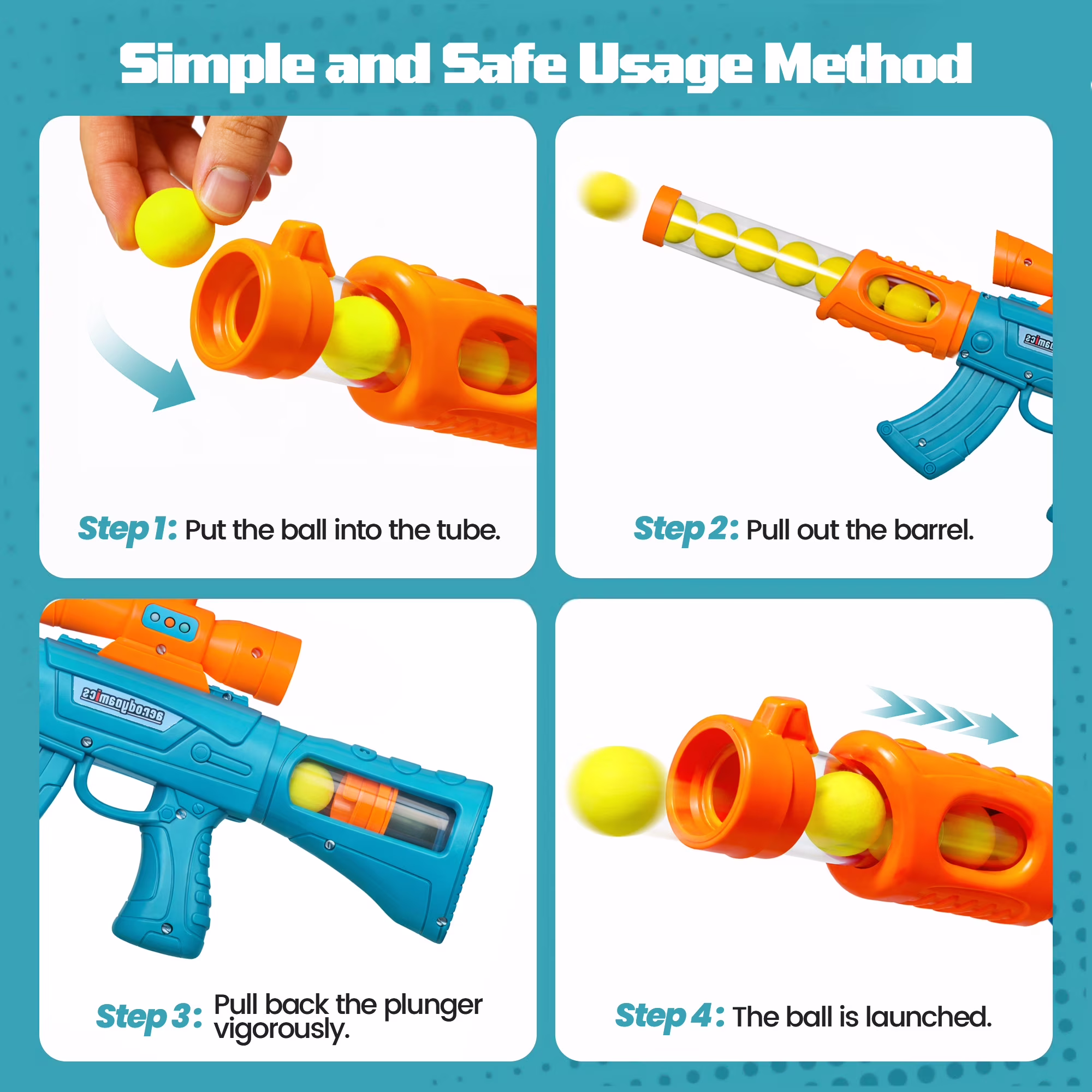 BEEPRINCESS Air Powered Shooting Game Set with Target and Foam Balls (2 Pack, 24 Balls) YY8Ui