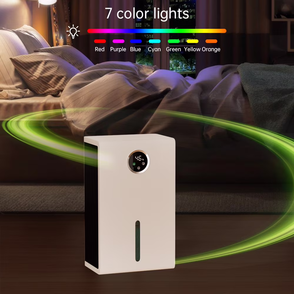 Topteng Dehumidifier for Home, Quiet Portable Air Dryer with LED Touch Screen and 7-Color Ambient Light (White, 120 oz) 4noDo - Image 2