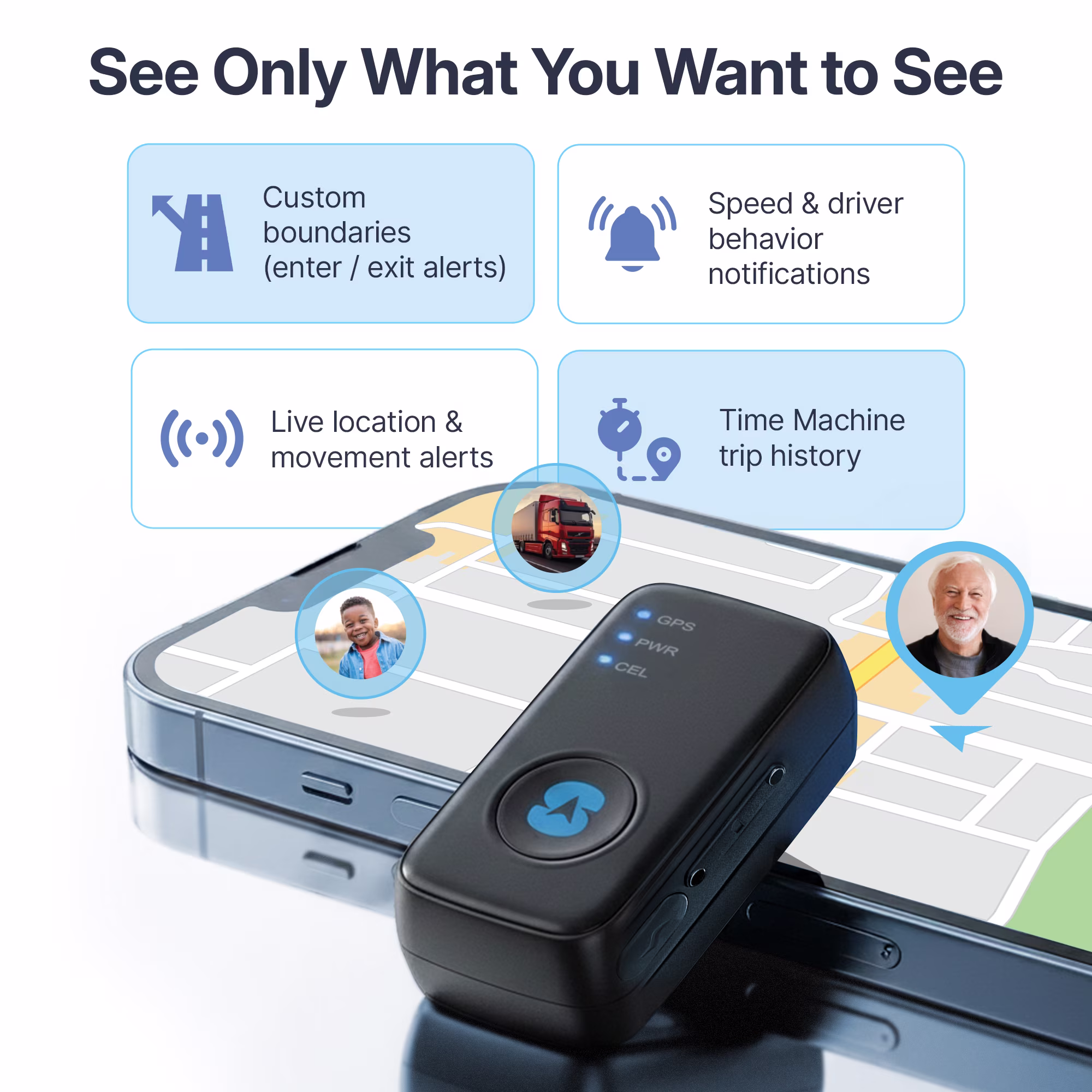 Spytec GPS Atlas Real-Time Vehicle Tracker with Weatherproof Magnetic Case (Black, 3.07 in) 3hh1X