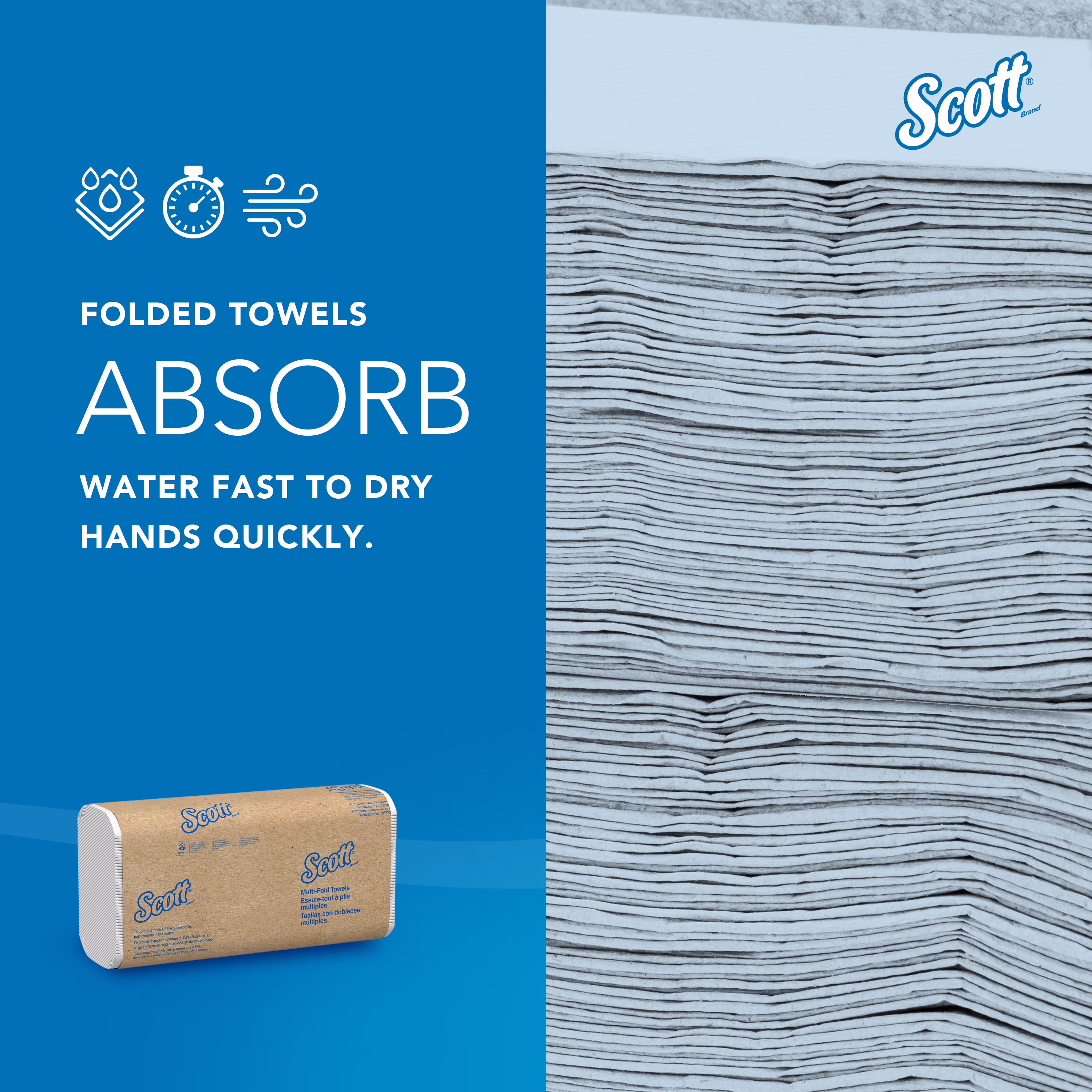 Scott Professional Universal Multifold Paper Towels (White, 4,000 Sheets Total) yL3c1 - Image 2