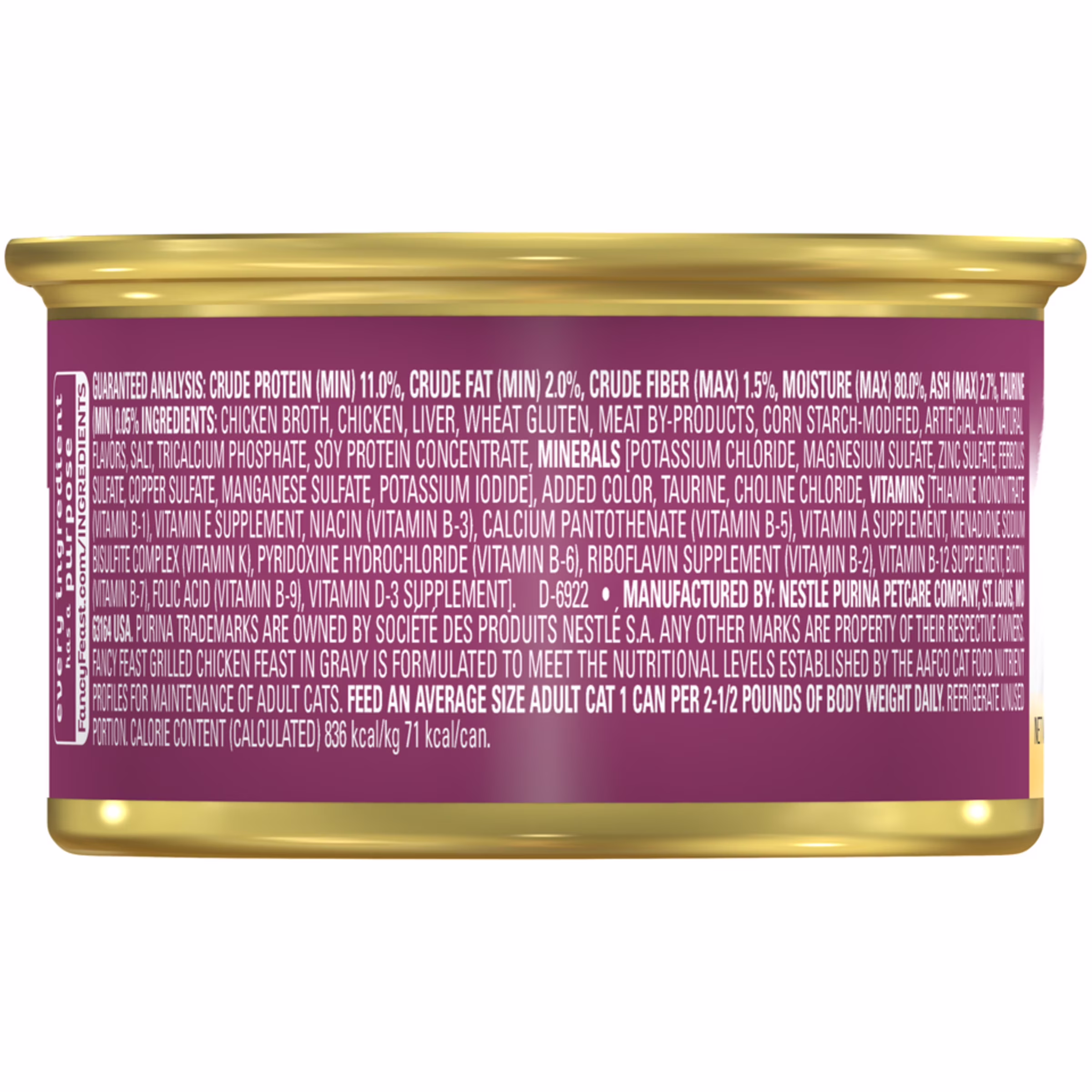 Fancy Feast Grilled Chicken Feast Wet Cat Food (Chicken, 12 Pack of 3 oz) gvswr