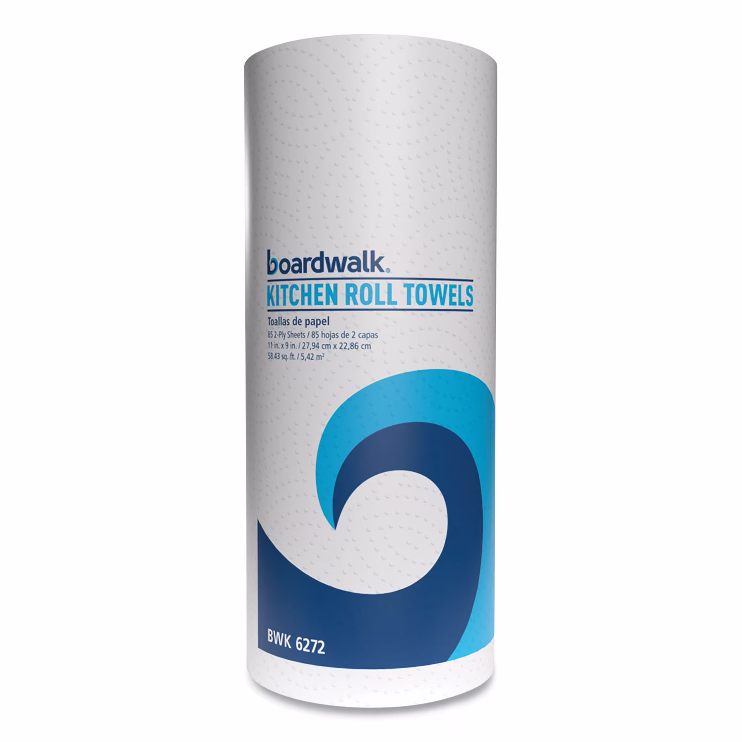 Boardwalk Kitchen Paper Towels, Embossed 2-Ply Absorbent Sheets (White, 30 Rolls/Carton, 11 in x 9 in) iUE9y - Image 2