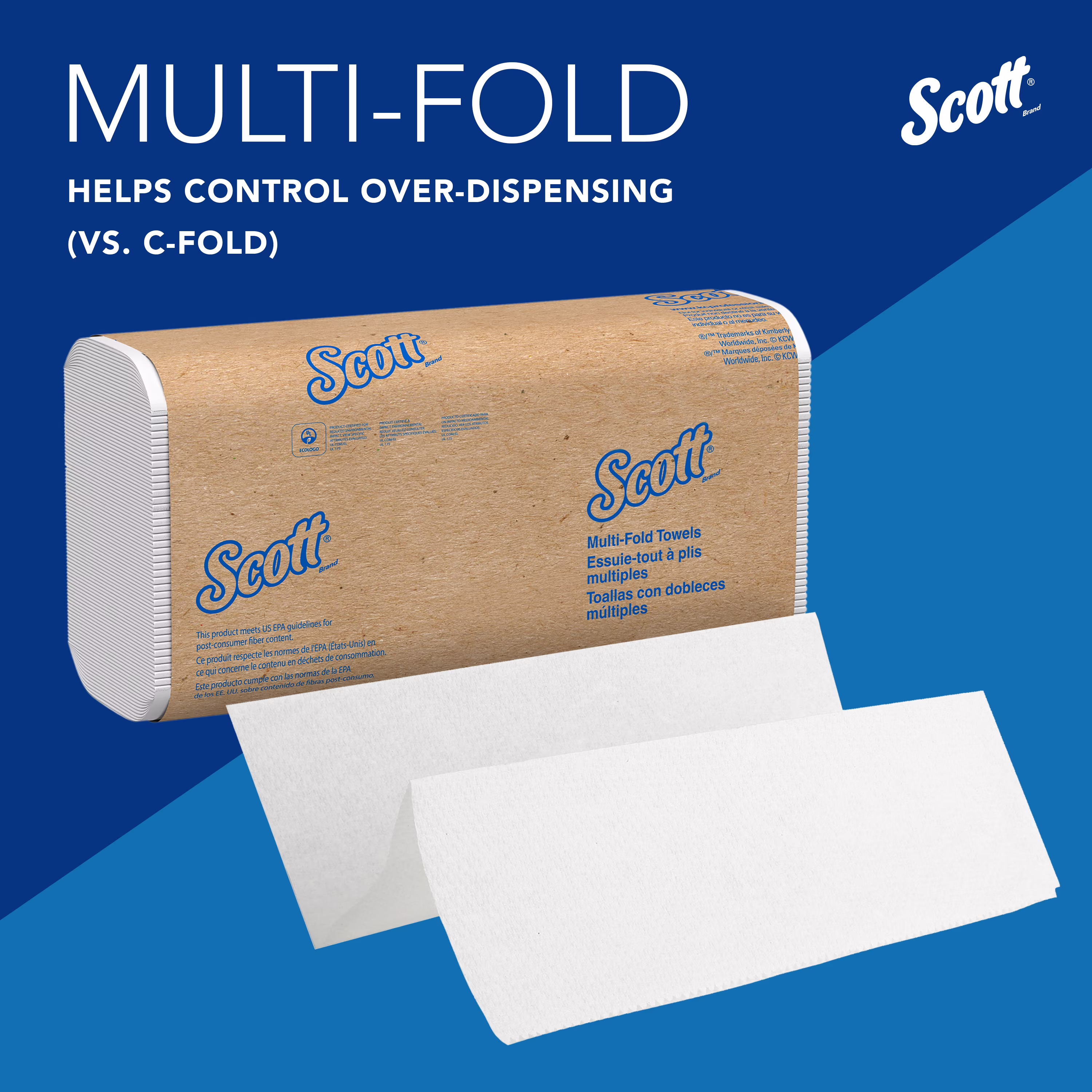 Scott Professional Universal Multifold Paper Towels (White, 4,000 Sheets Total) yL3c1 - Image 5