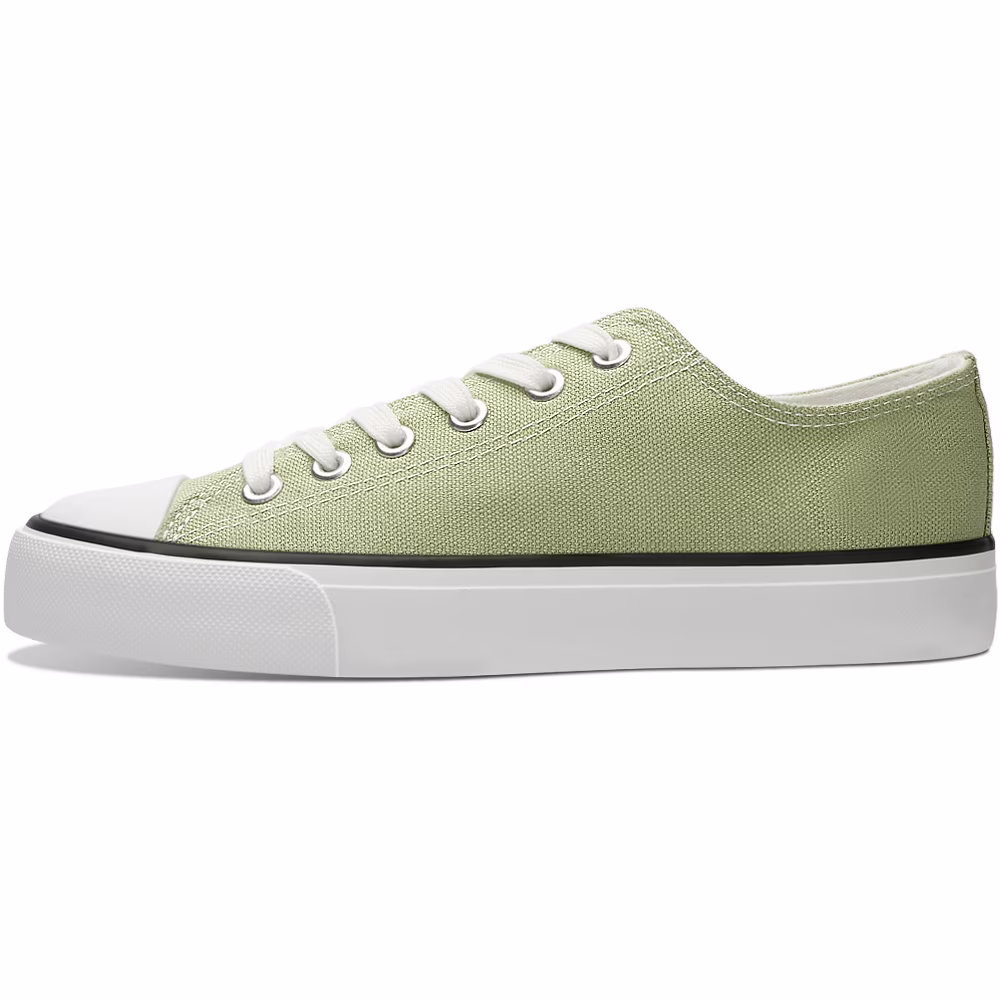 Aomais Womens Canvas Fashion Sneakers Classic Low Top Casual Walking Shoes (Grass Green, US 10) uCuyl - Image 5