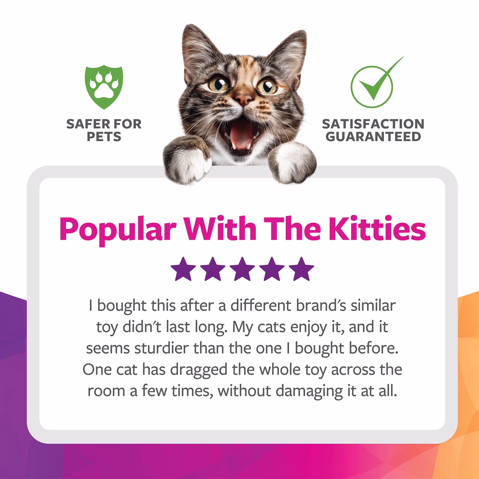 SmartyKat Hot Pursuit Electronic Concealed Motion Cat Toy with Faux Fur Wand (One Size) zqlyK - Image 4