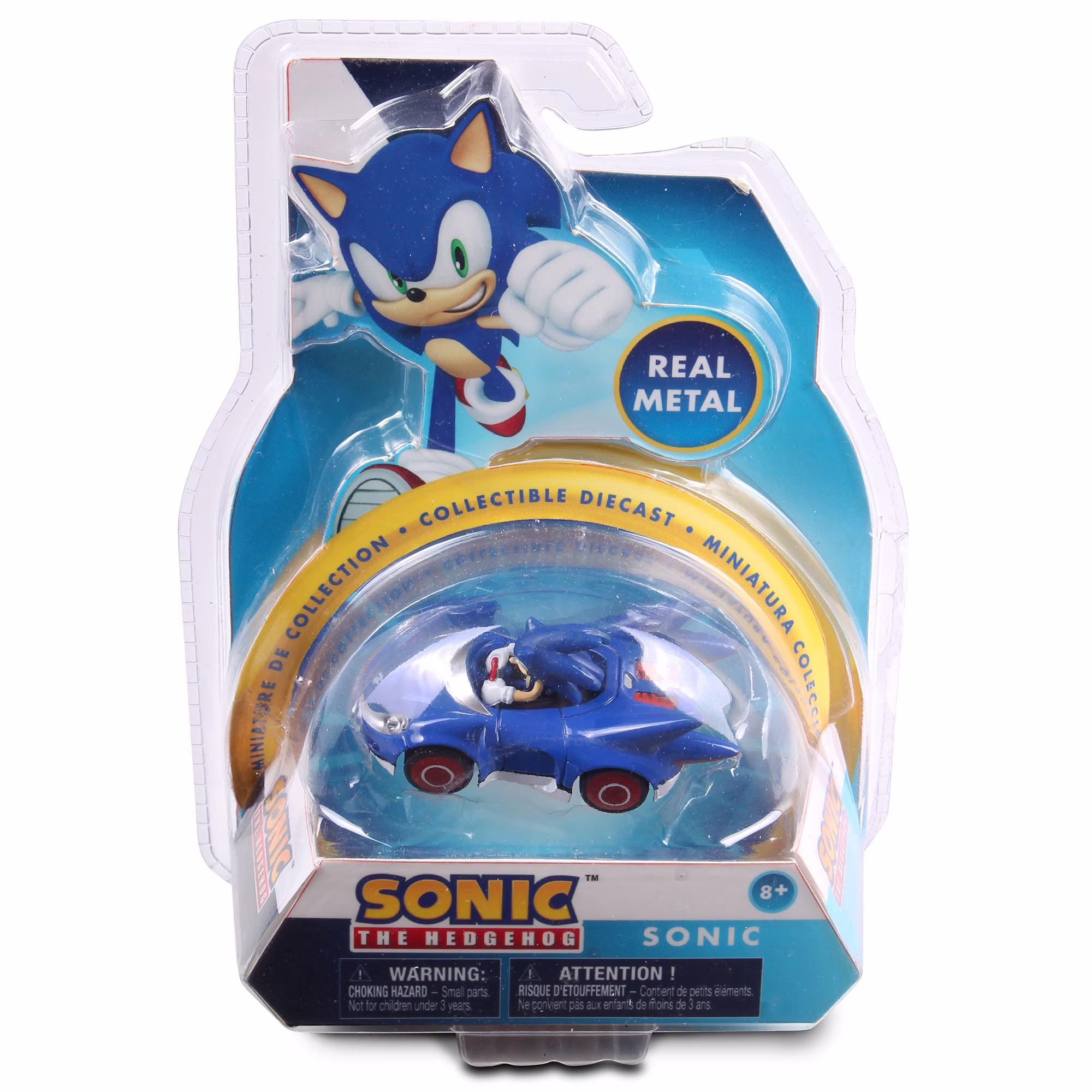 Sonic Speed Star Diecast Metal Car 1:64 Scale Collectible Vehicle (Blue, 3 in L) qKhzQ