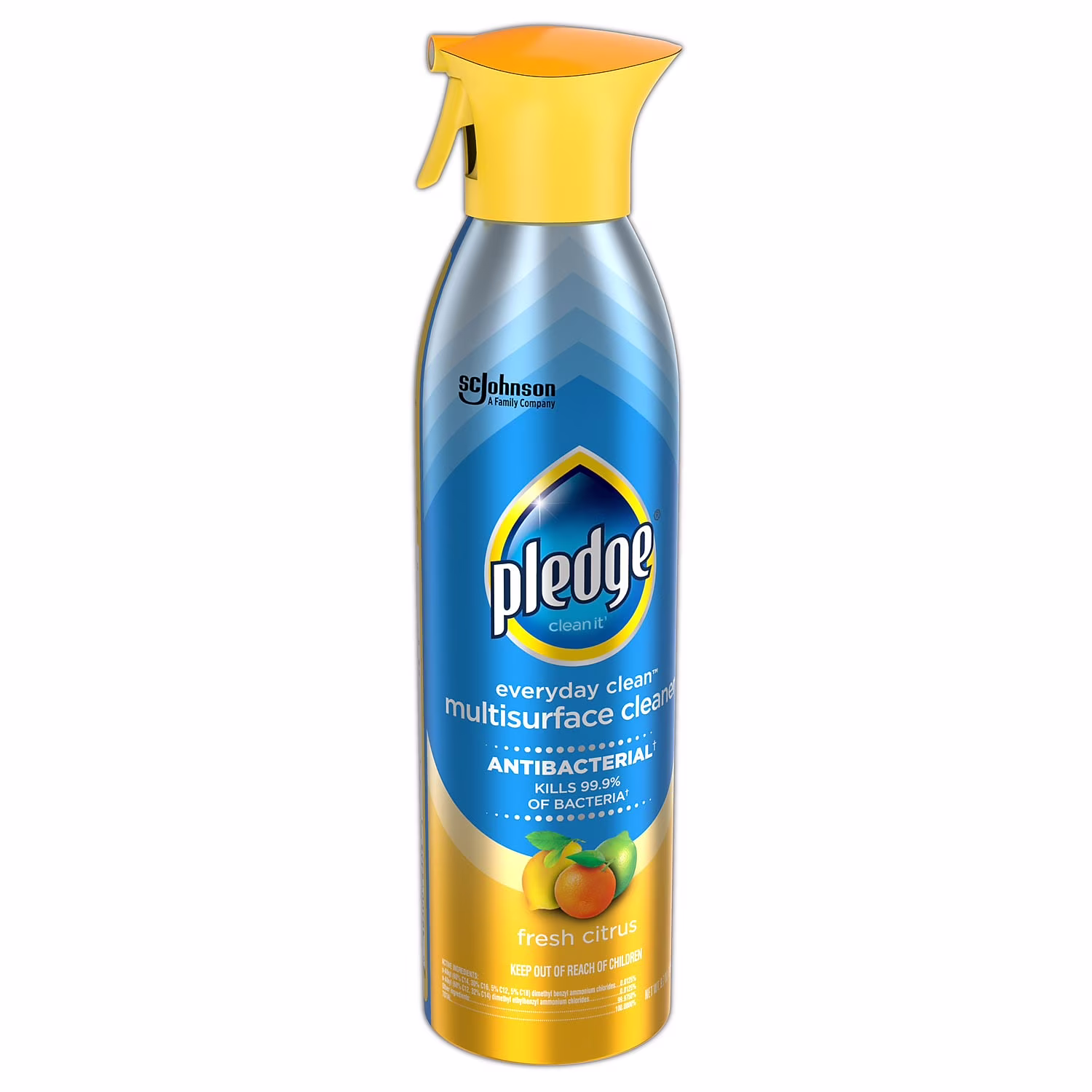 Pledge Everyday Multi-Surface Antibacterial Cleaner, Fresh Citrus Scent (6 Pack, 9.7 oz) CTRVS