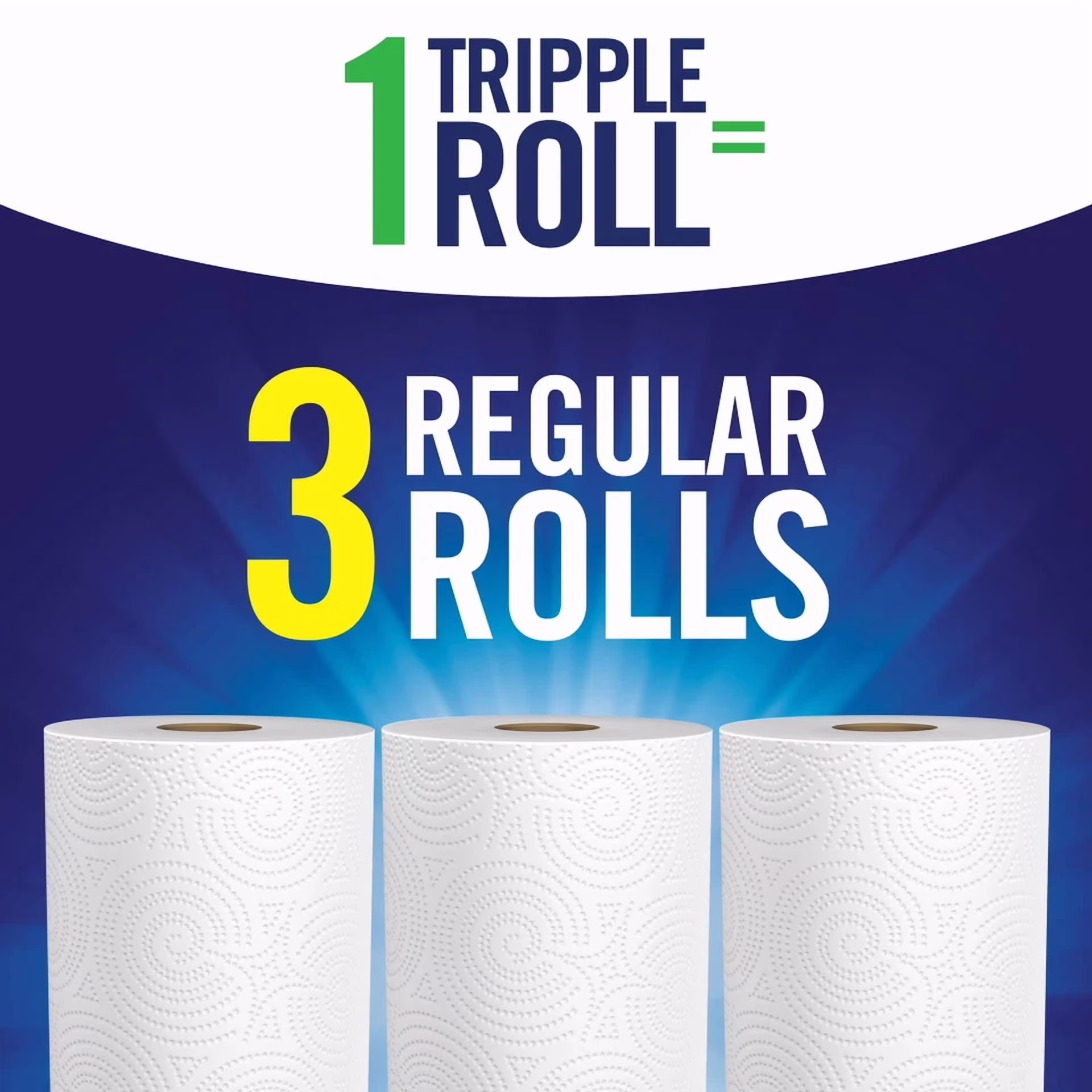 FLINT Sparkle Tear-A-Square Paper Towels (White, 6 Triple Rolls) hVg1a - Image 4