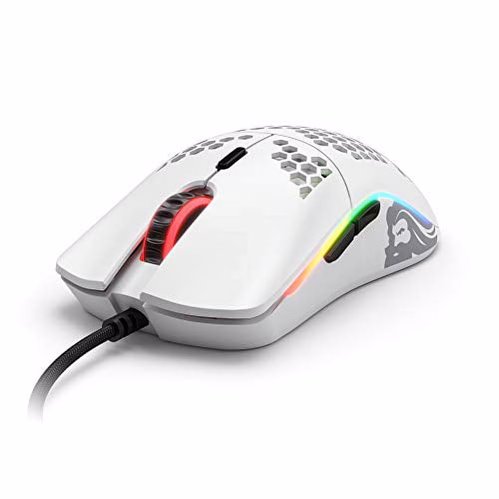 Glorious PC Gaming Race Model O Minus Wired Gaming Mouse (Matte White, 6 Buttons) EYuUQ - Image 4