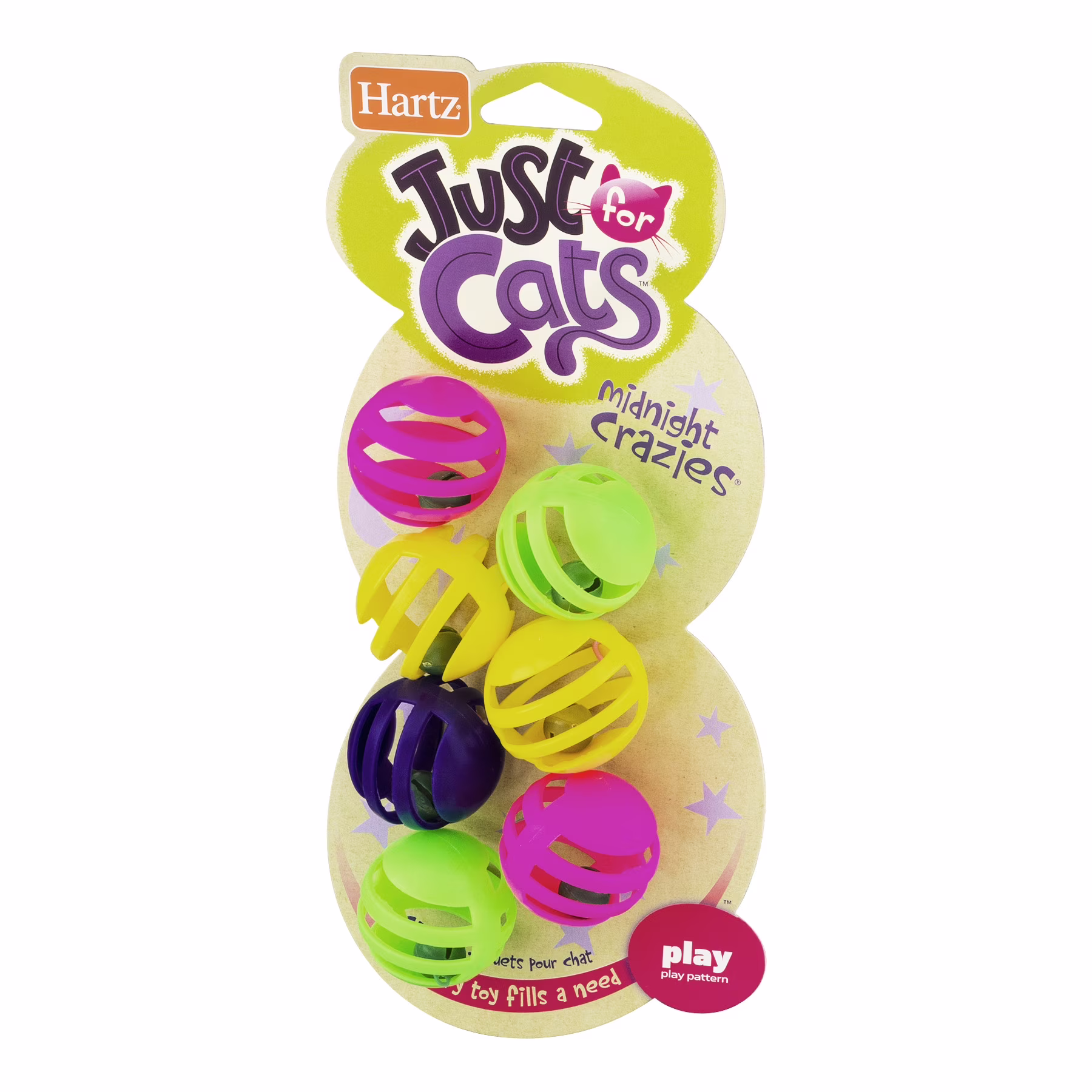 Hartz Just For Cats Midnight Crazies Cat Toy (Blue, 7 Count) 0oE63 - Image 3