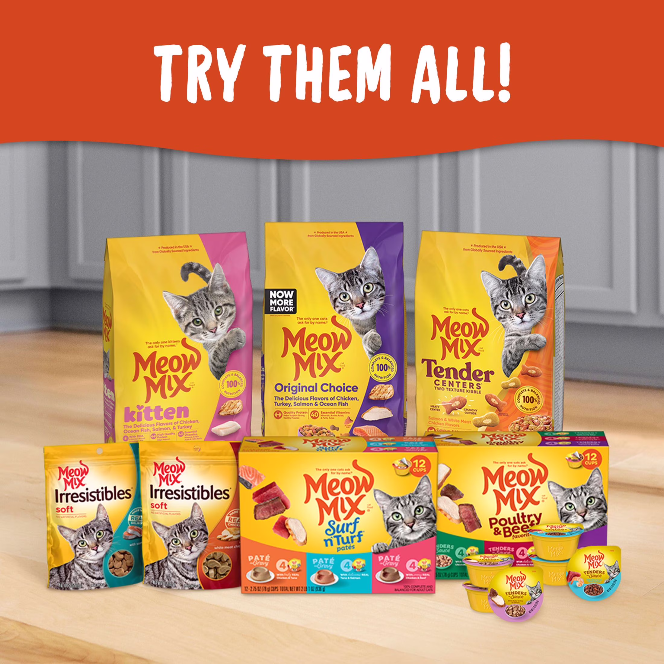Meow Mix Pate Toppers Seafood & Poultry Variety Pack Wet Cat Food (Multi-Flavor, 12 Pack of 2.75 oz Cups) ffqAC