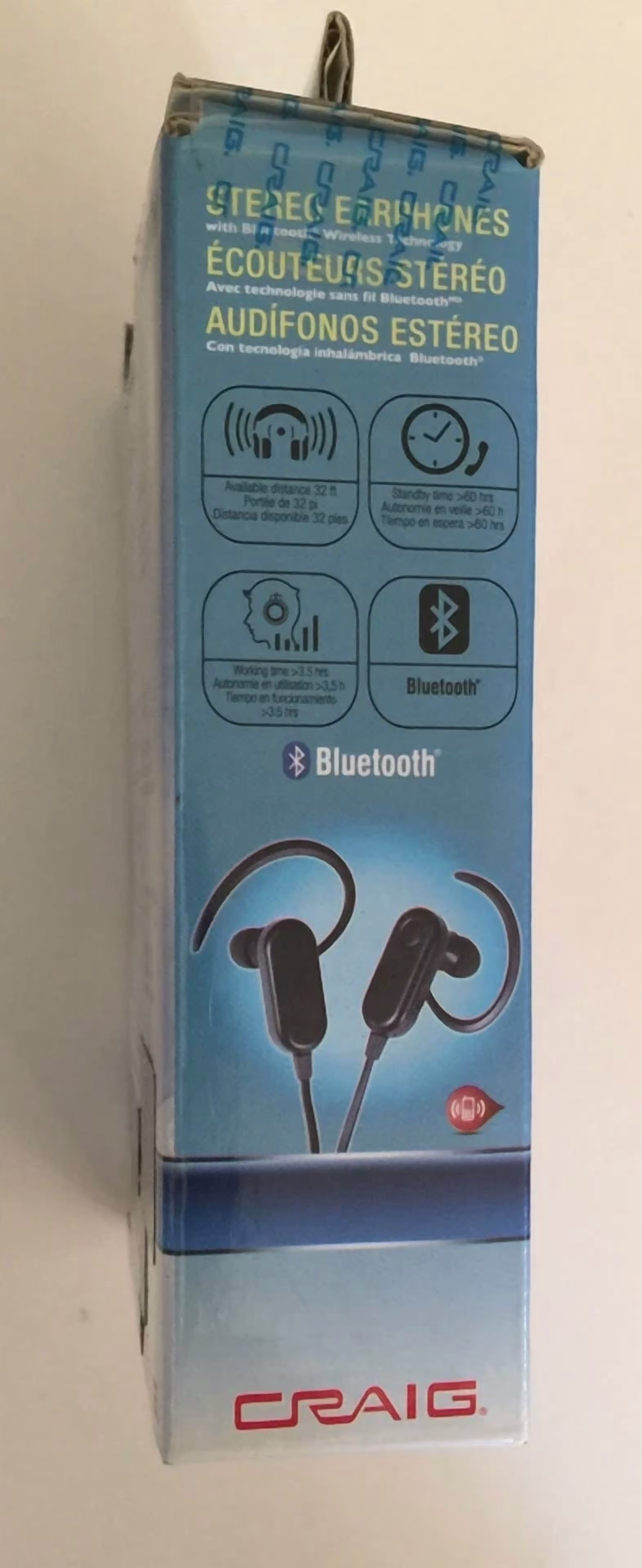 Rhea Stereo Earphones with Bluetooth Wireless Technology (Black, One Size) O0Jy2
