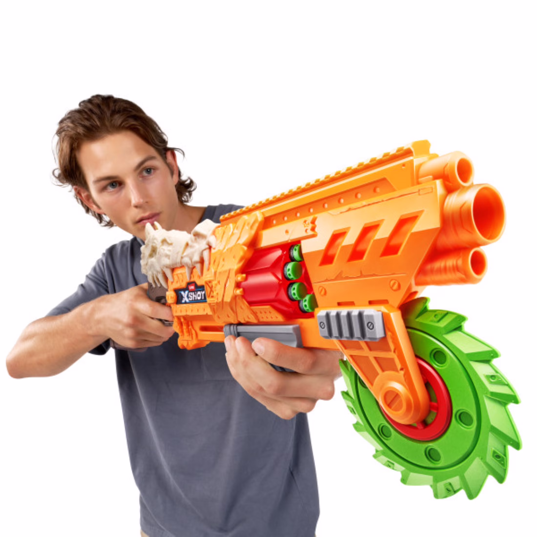 XSHOT Insanity HorrorFire Doomsday Blaster with Spinning Saw Blade (16 Darts) HcfYY - Image 3