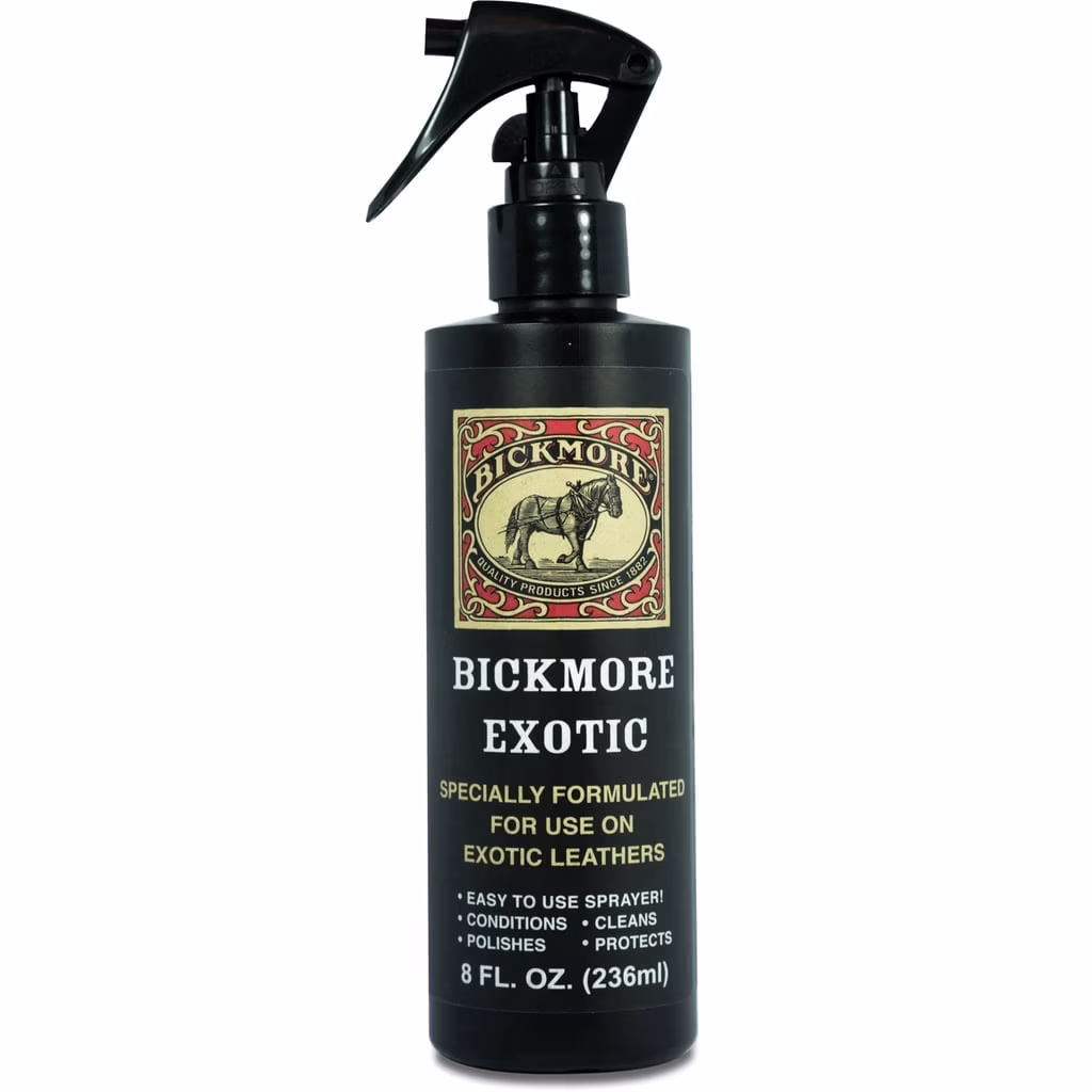 Bickmore Exotic Leather Cleaner and Conditioner for Reptile Skin and Exotic Hides (Black, 8 fl oz) o2kFN