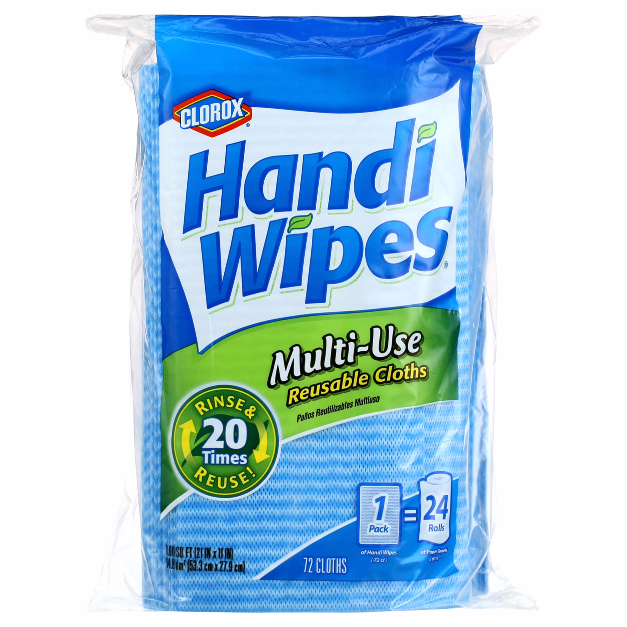 Clorox Handi Wipes Multi-Use Reusable Cleaning Cloths (White, 72 Count) iIML8 - Image 3