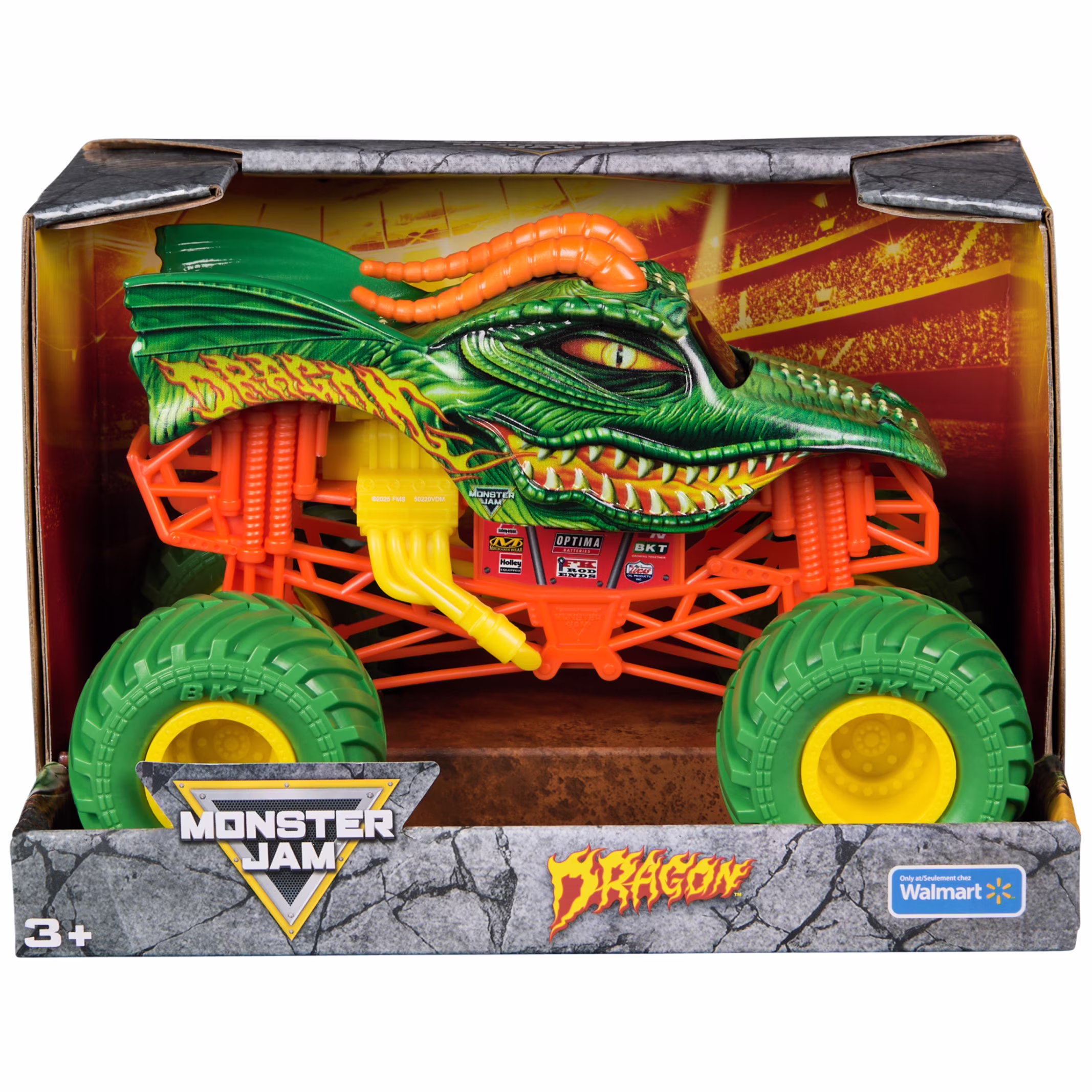 Monster Jam Official Dragon Monster Truck Die-Cast Vehicle (Blue, 1:24 Scale) dEeyZ