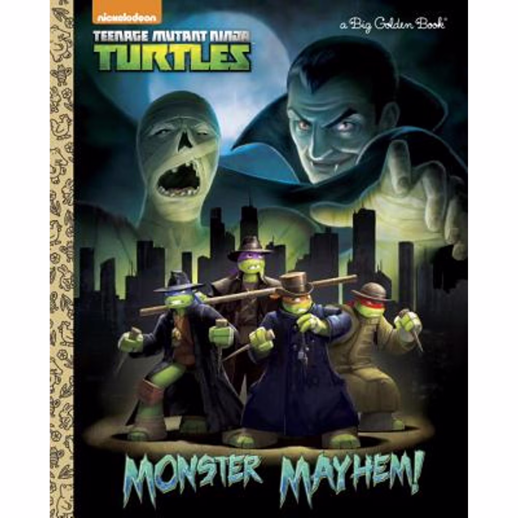 Golden Books Teenage Mutant Ninja Turtles Monster Mayhem! Hardcover Book (48 Pages) jwbjg