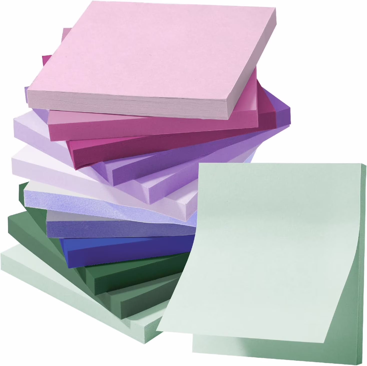 Mr. Pen Sticky Notes, Self-Adhesive Memo Pads for Office and School, Assorted Colors (3 in x 3 in, 12 Pack) MJYZr
