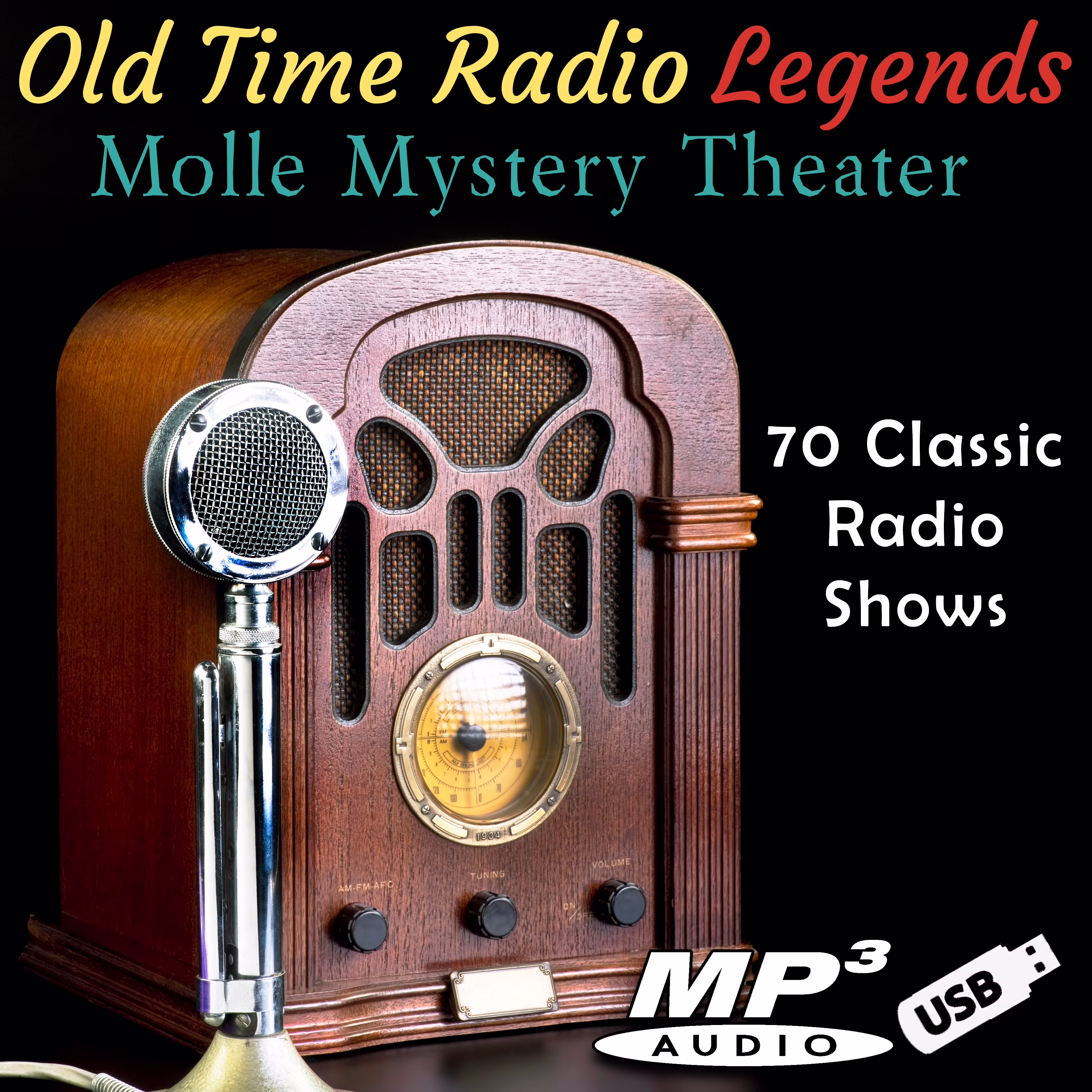 Old Time Radio Legends Molle Mystery Theater Audio Collection (70 Episodes, USB Flash Drive) DGenT