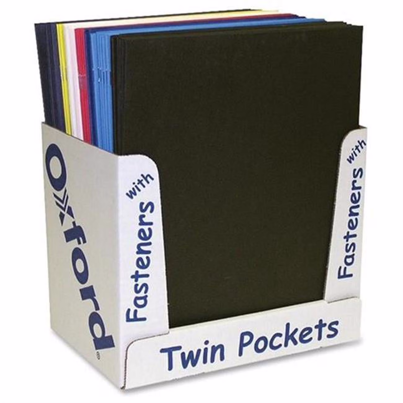 Oxford Twin Pocket Folders with Fasteners, Durable Letter Size Document Organizers (White, 50 Pack) 1XsDs