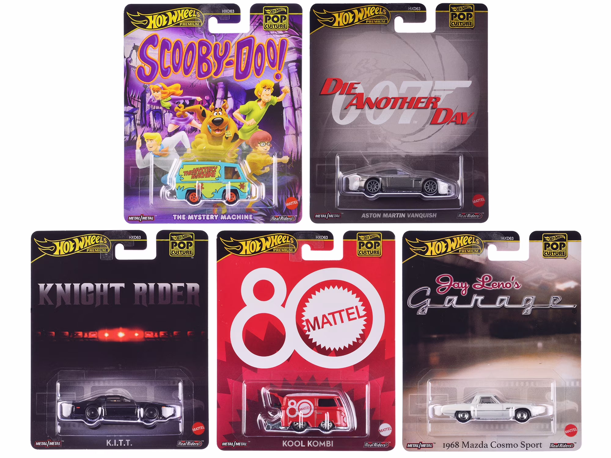 Hot Wheels Pop Culture 2024 Premium Series Diecast Model Car Set (Multi-Color, 5 Piece Set) XswFI - Image 6