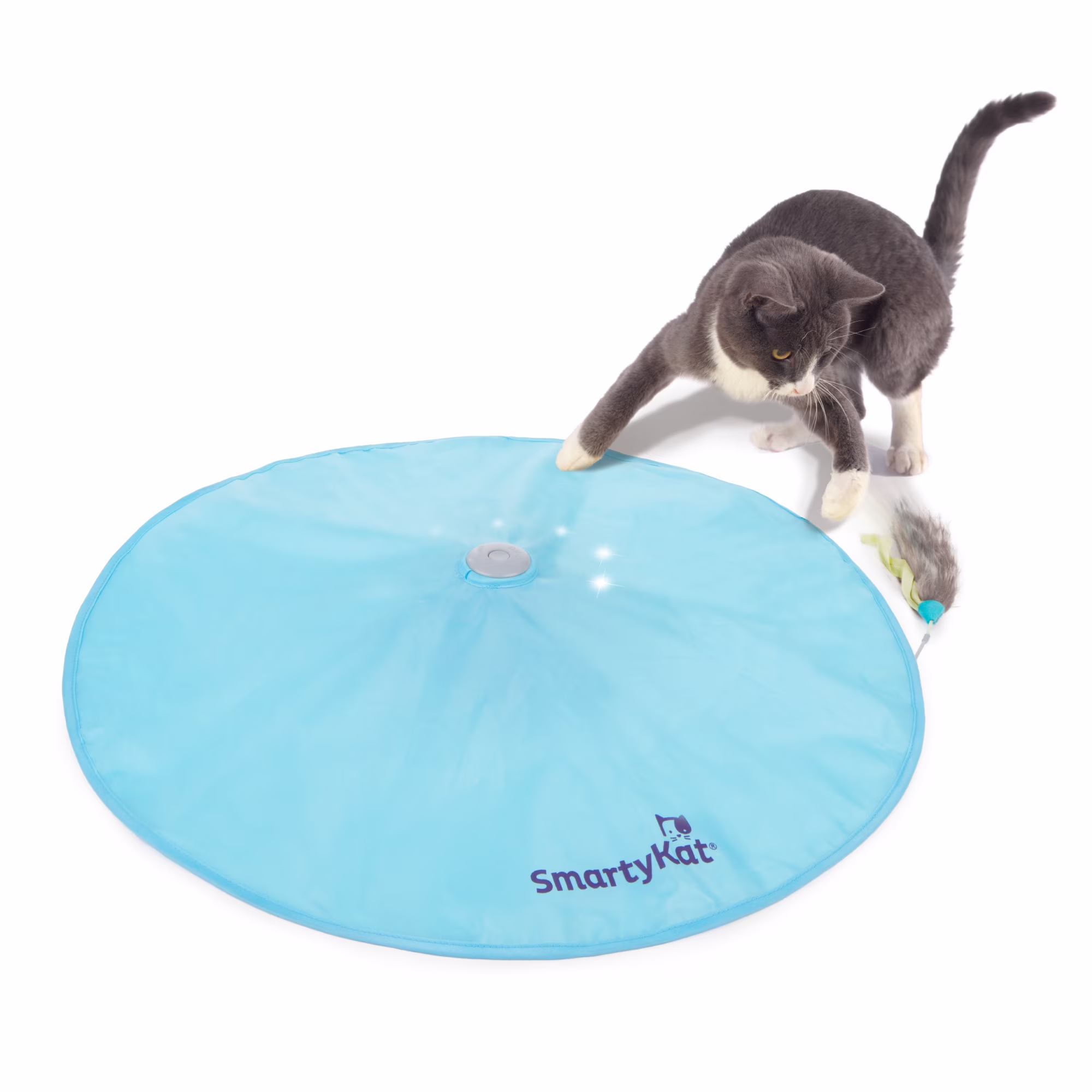 SmartyKat Hot Pursuit Electronic Concealed Motion Cat Toy with Faux Fur Wand (One Size) zqlyK