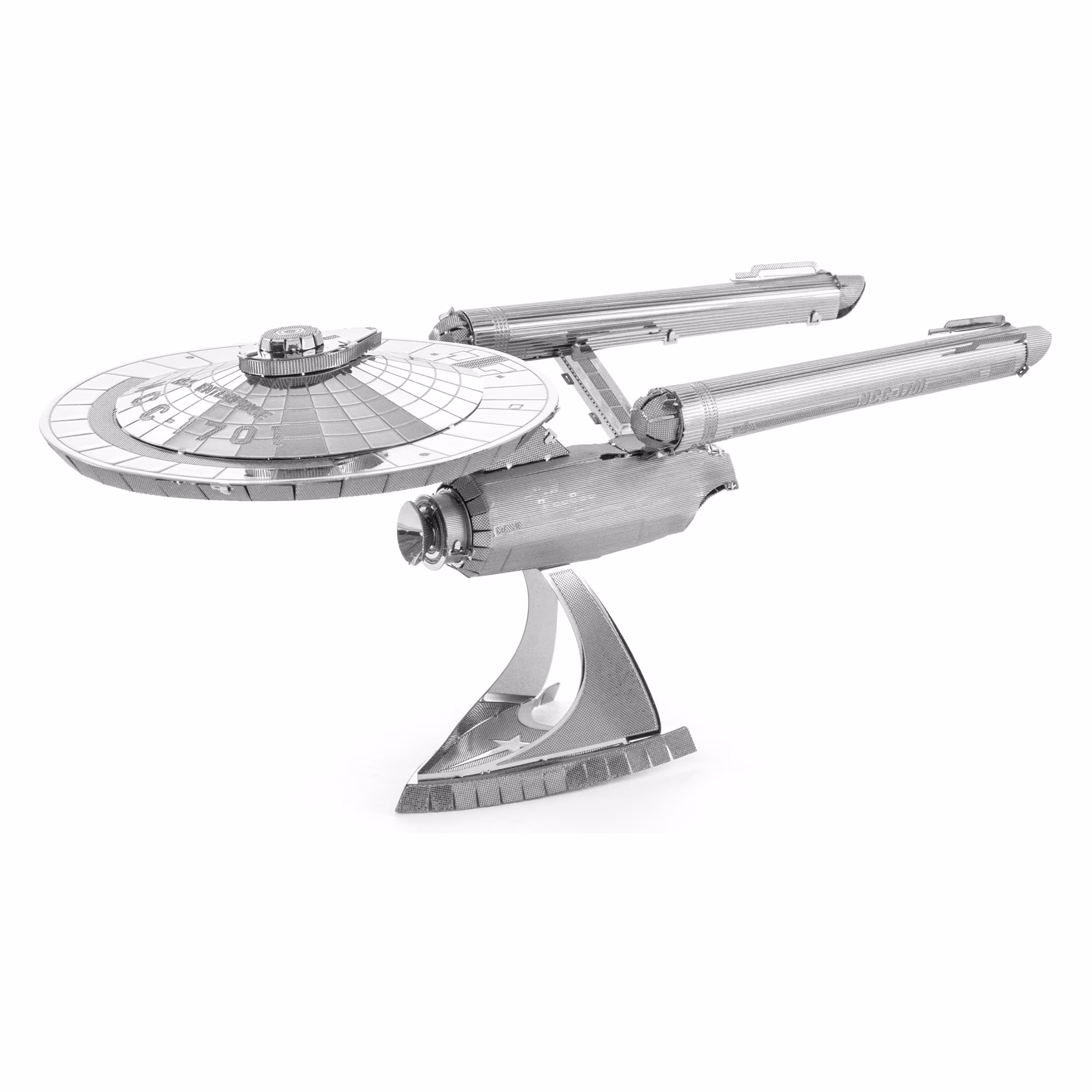 Fascinations Metal Earth 3D Metal Model Kit Star Trek U.S.S. Enterprise NCC-1701 (Silver, 4.3 in) gnOJe