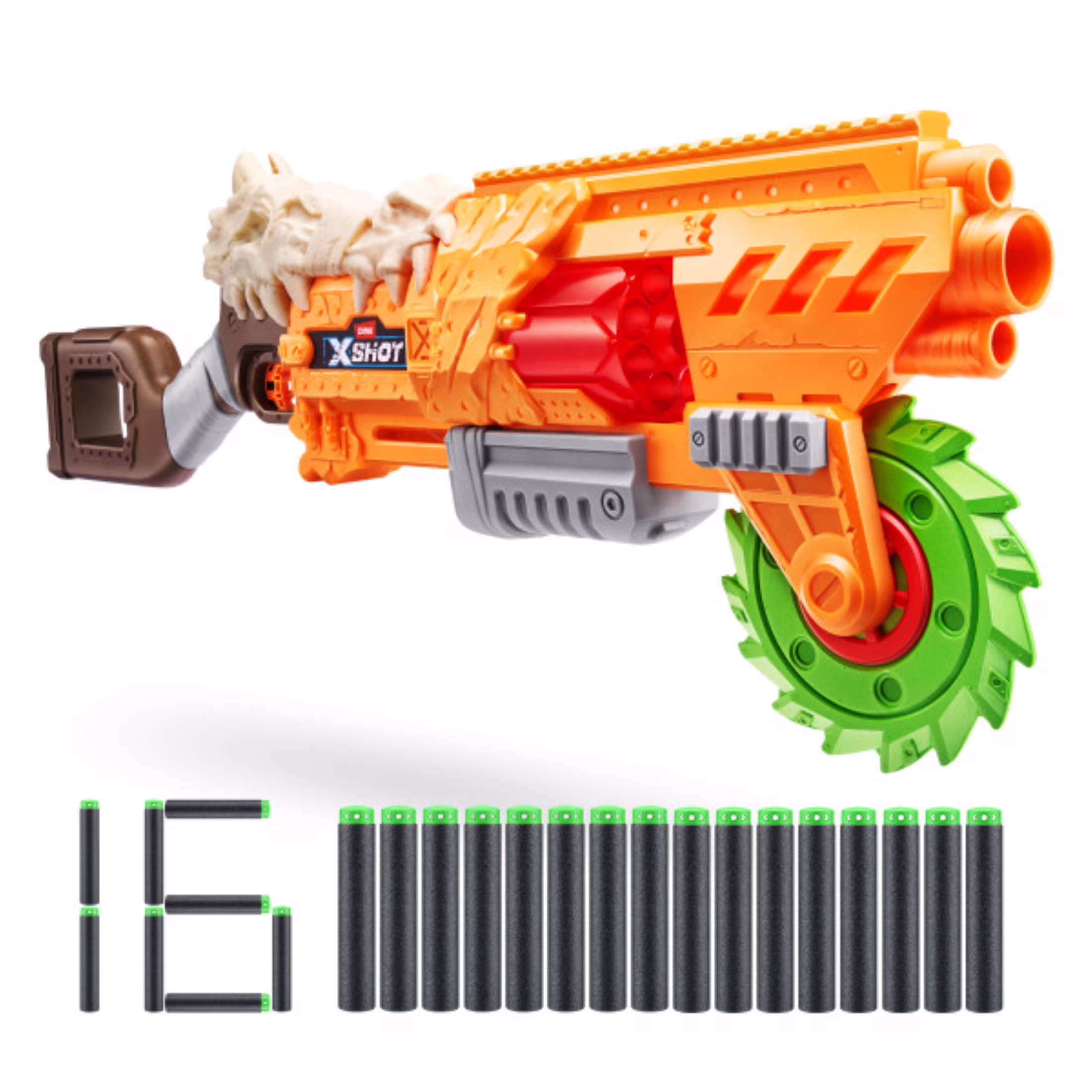 XSHOT Insanity HorrorFire Doomsday Blaster with Spinning Saw Blade (16 Darts) HcfYY - Image 2