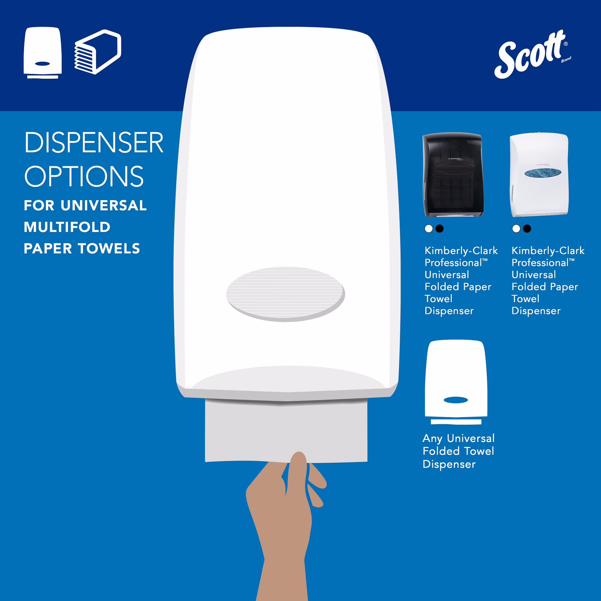 Scott Professional Universal Multifold Paper Towels (White, 4,000 Sheets Total) yL3c1 - Image 9