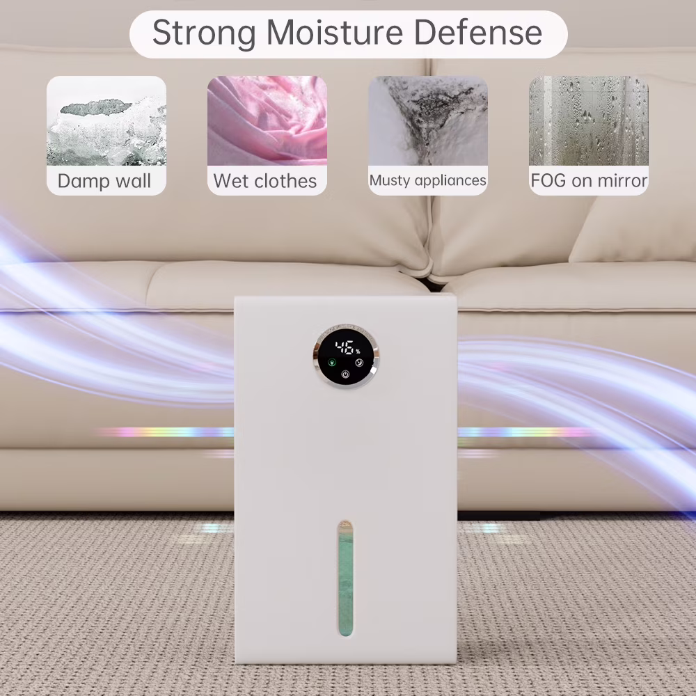 Topteng Dehumidifier for Home, Quiet Portable Air Dryer with LED Touch Screen and 7-Color Ambient Light (White, 120 oz) 4noDo - Image 15