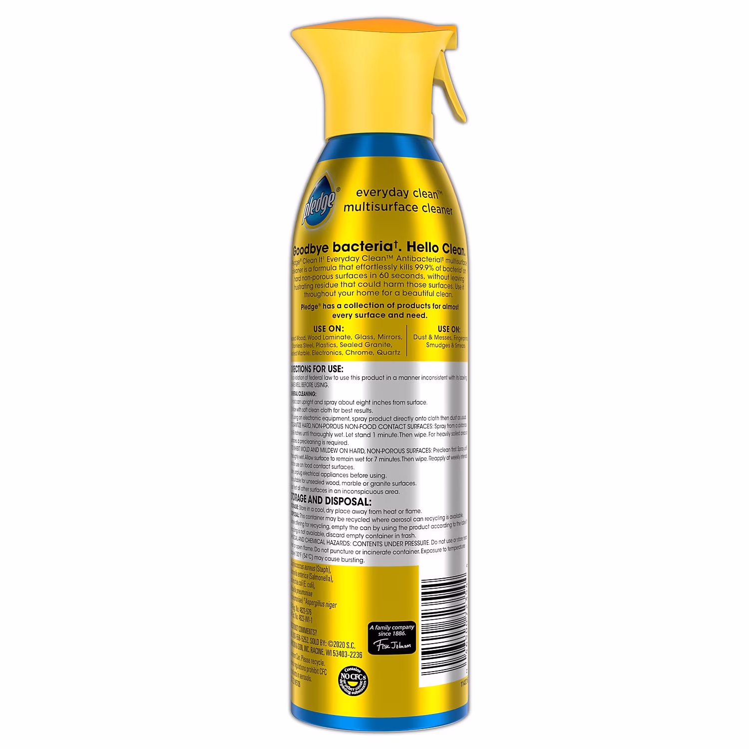 Pledge Everyday Multi-Surface Antibacterial Cleaner, Fresh Citrus Scent (6 Pack, 9.7 oz) CTRVS