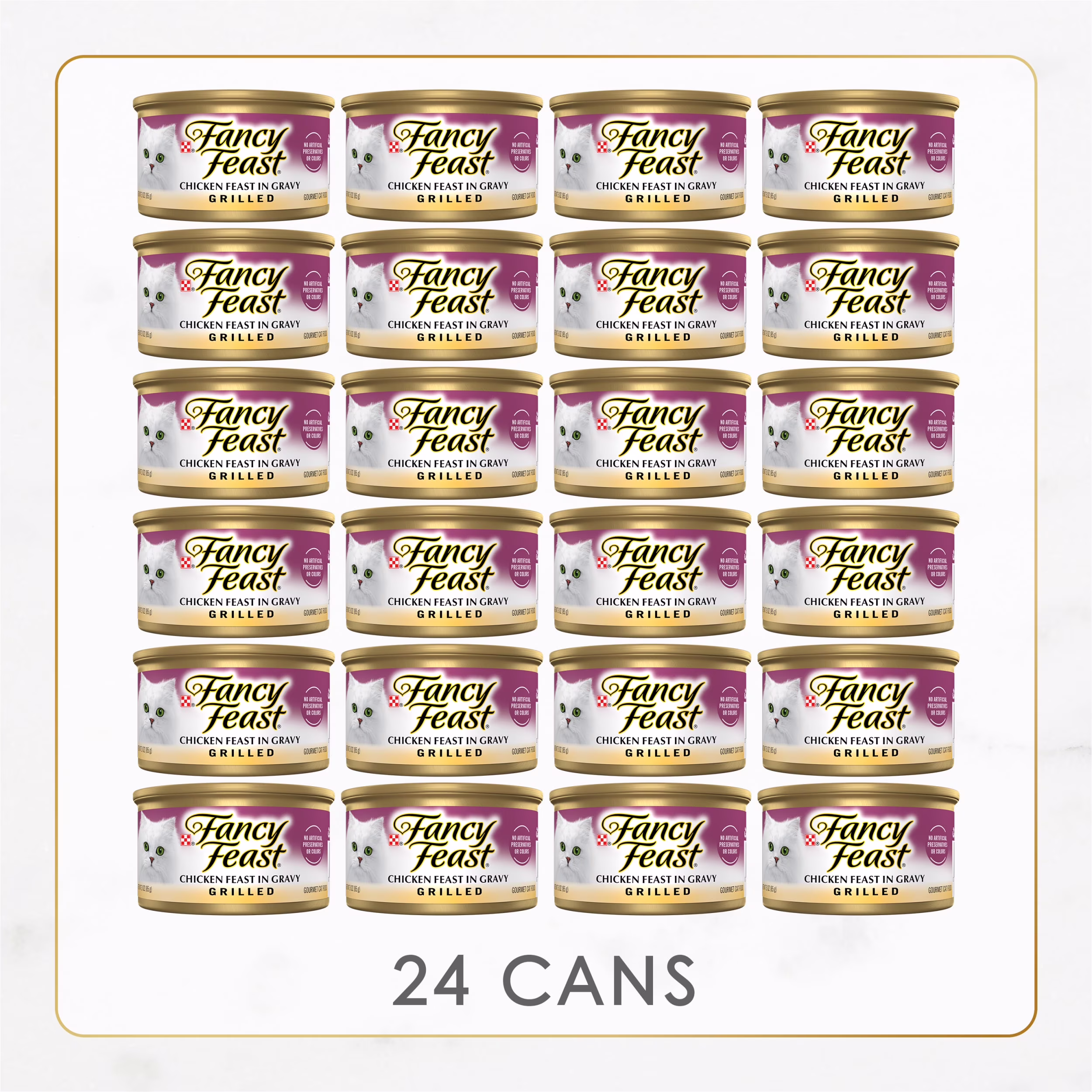 Fancy Feast Grilled Chicken Feast Wet Cat Food (Chicken, 12 Pack of 3 oz) gvswr