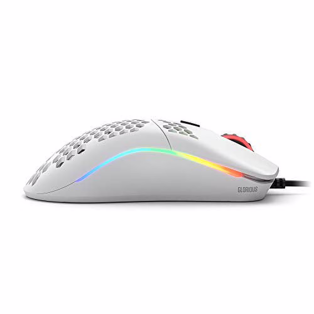 Glorious PC Gaming Race Model O Minus Wired Gaming Mouse (Matte White, 6 Buttons) EYuUQ - Image 2