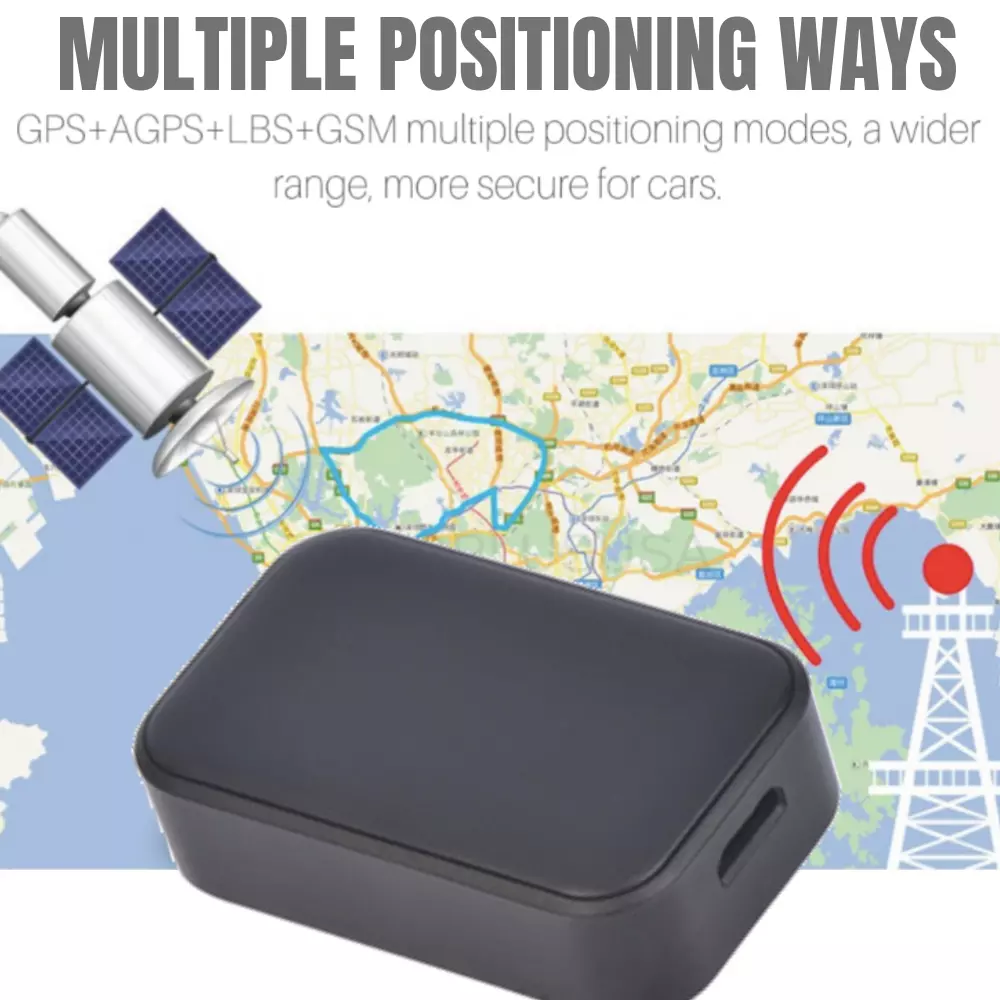 TEYJRY GPS Tracker for Car Real-Time Location and Voice Monitoring Device (Black, 1.5 in x 1 in) vo6I9 - Image 8