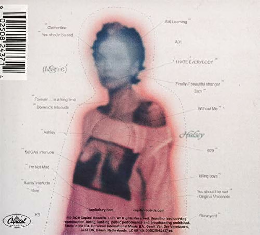 Capitola Halsey Manic Music Album Audio CD (Standard Edition) 2ZrpR