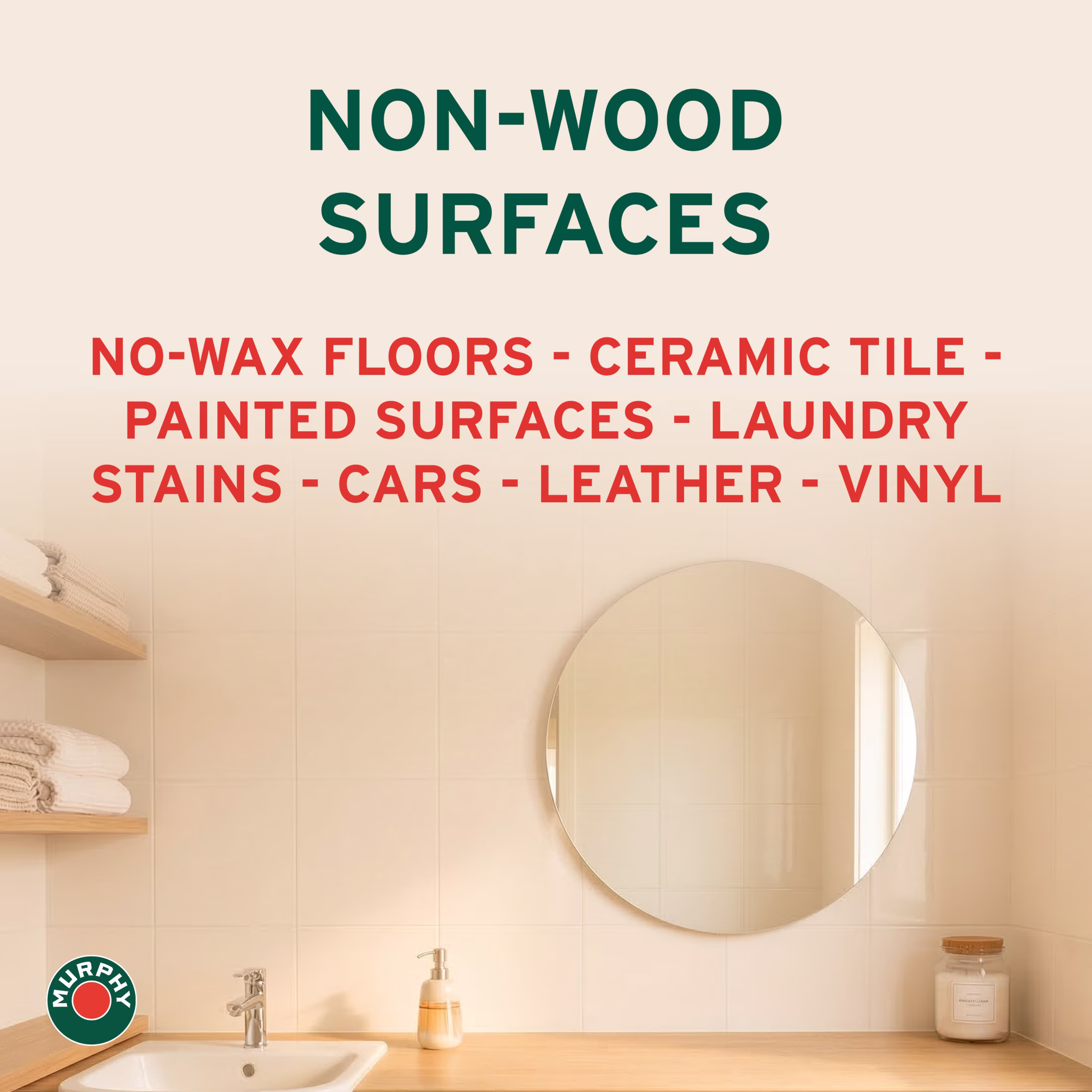 Murphy Oil Soap Wood Cleaner Spray, Natural Orange Scented Floor and Surface Polish (22 fl oz) 5cLEy