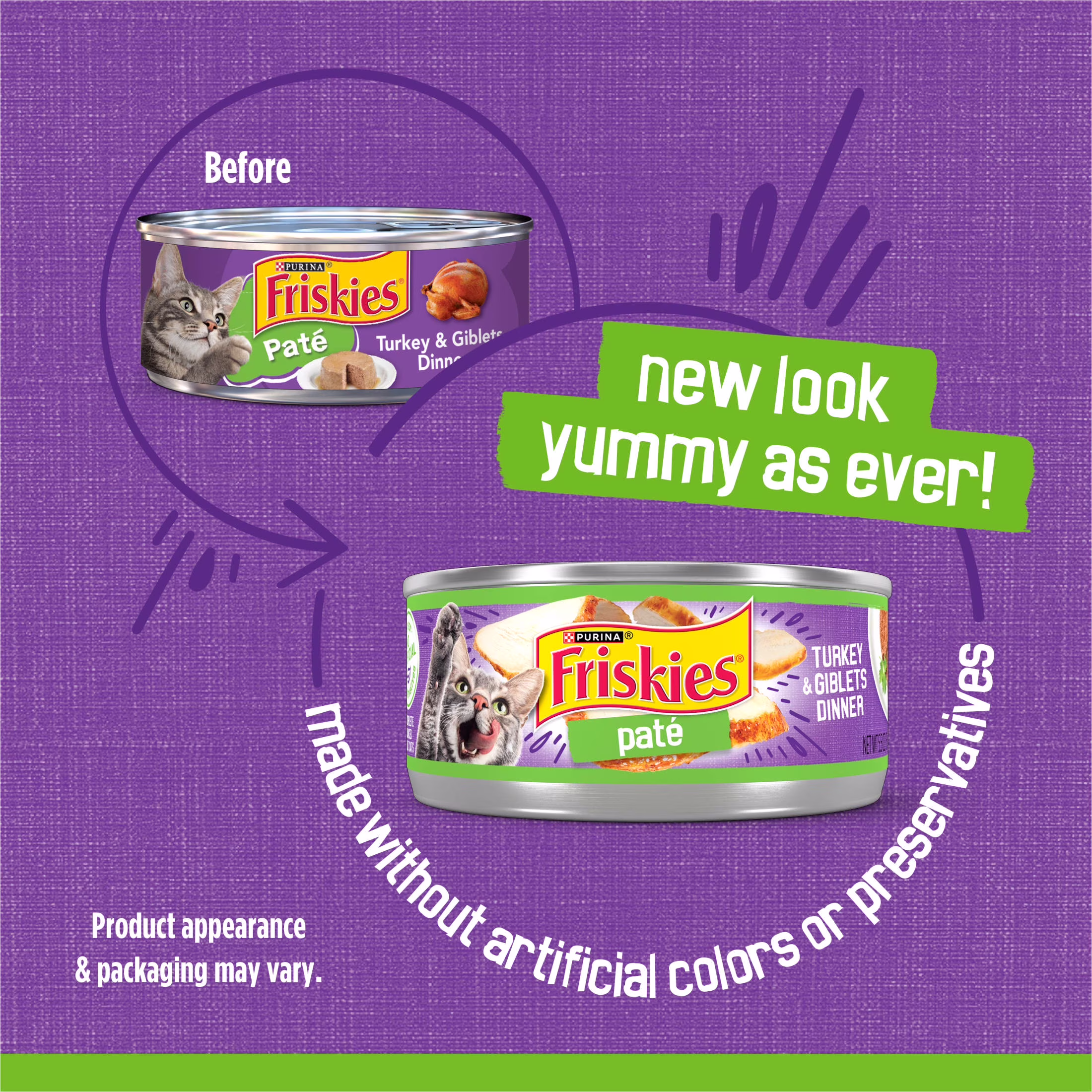 Friskies Turkey and Giblets Pate Wet Cat Food (5.5 oz) aFJJv